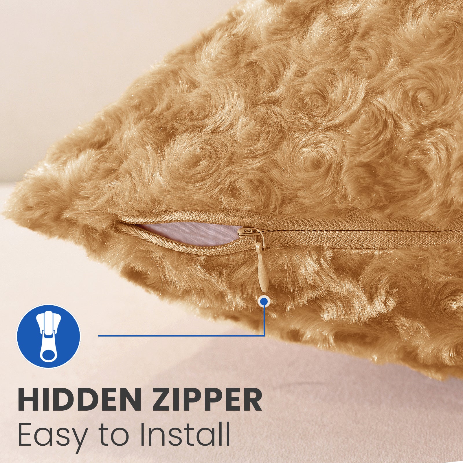 Ystyle Federe Cuscini Divano 45 x 45 cm Set of 2, Sofa Cushion Covers in Soft Plush, Modern Elegant Decorative Sofa Covers, Durable for Living Room Bedroom