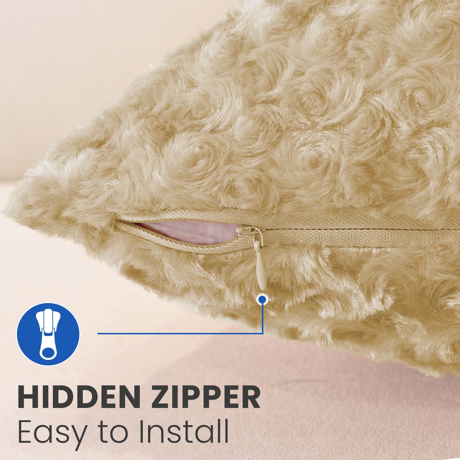 Ystyle Federe Cuscini Divano 45 x 45 cm Set of 2, Sofa Cushion Covers in Soft Plush, Modern Elegant Decorative Sofa Covers, Durable for Living Room Bedroom