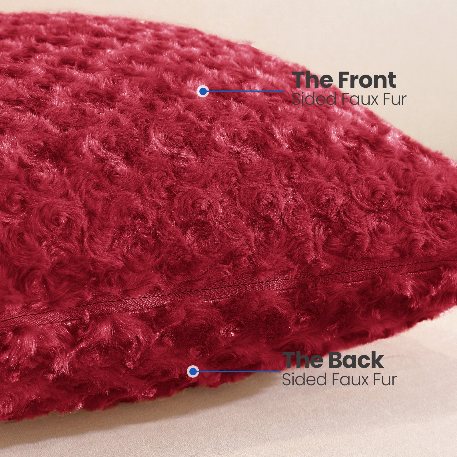 Ystyle Federe Cuscini Divano 45 x 45 cm Set of 2, Sofa Cushion Covers in Soft Plush, Modern Elegant Decorative Sofa Covers, Durable for Living Room Bedroom