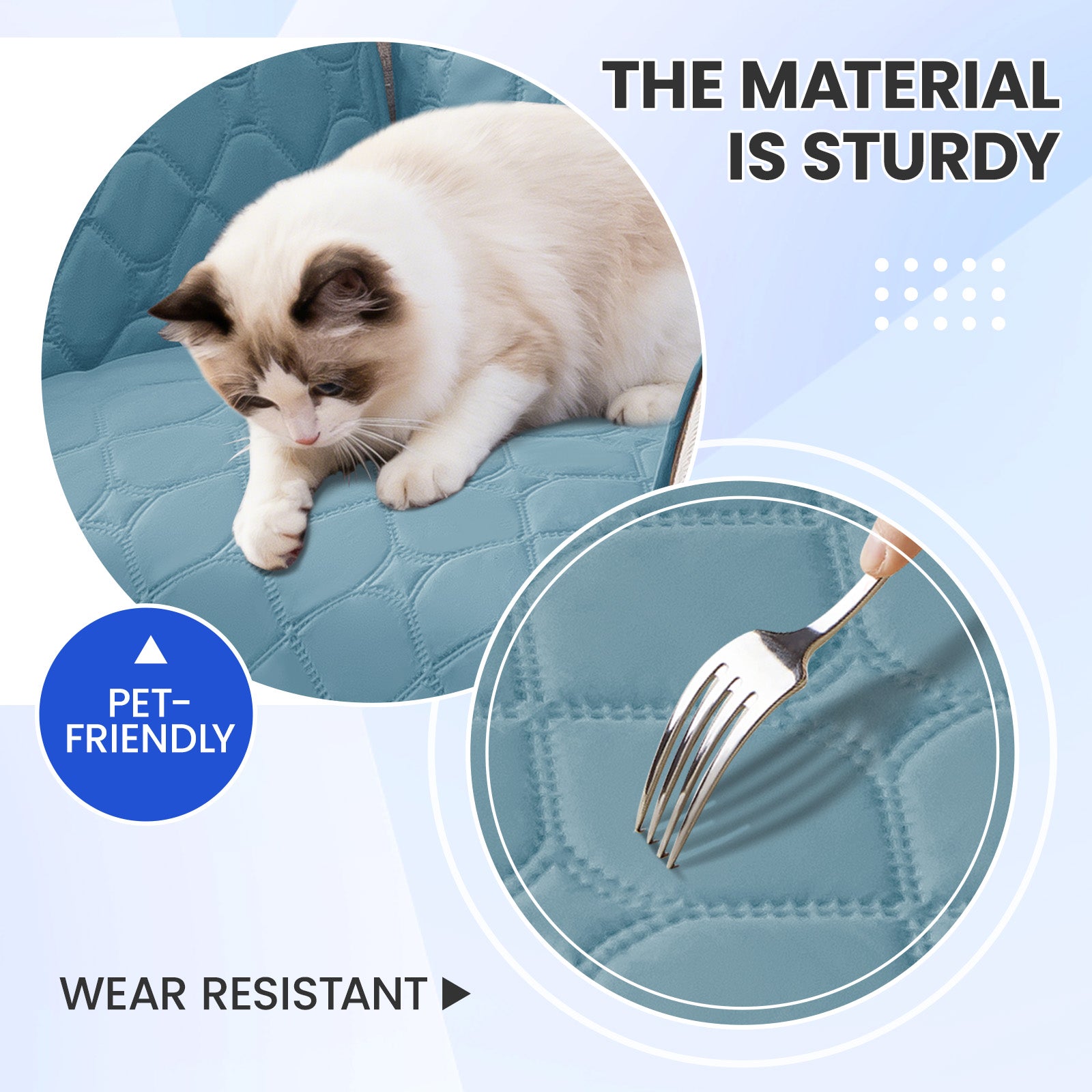 YSTYLE Waterproof 2 Seater Armchair Cover with Pockets Non Slip