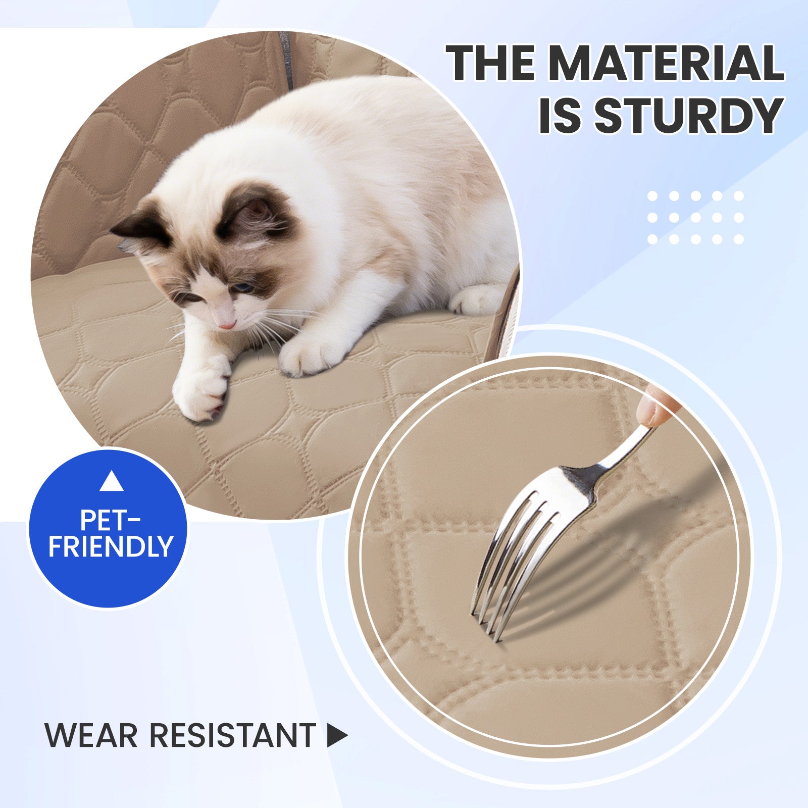 YSTYLE Waterproof 2 Seater Armchair Cover with Pockets Non Slip