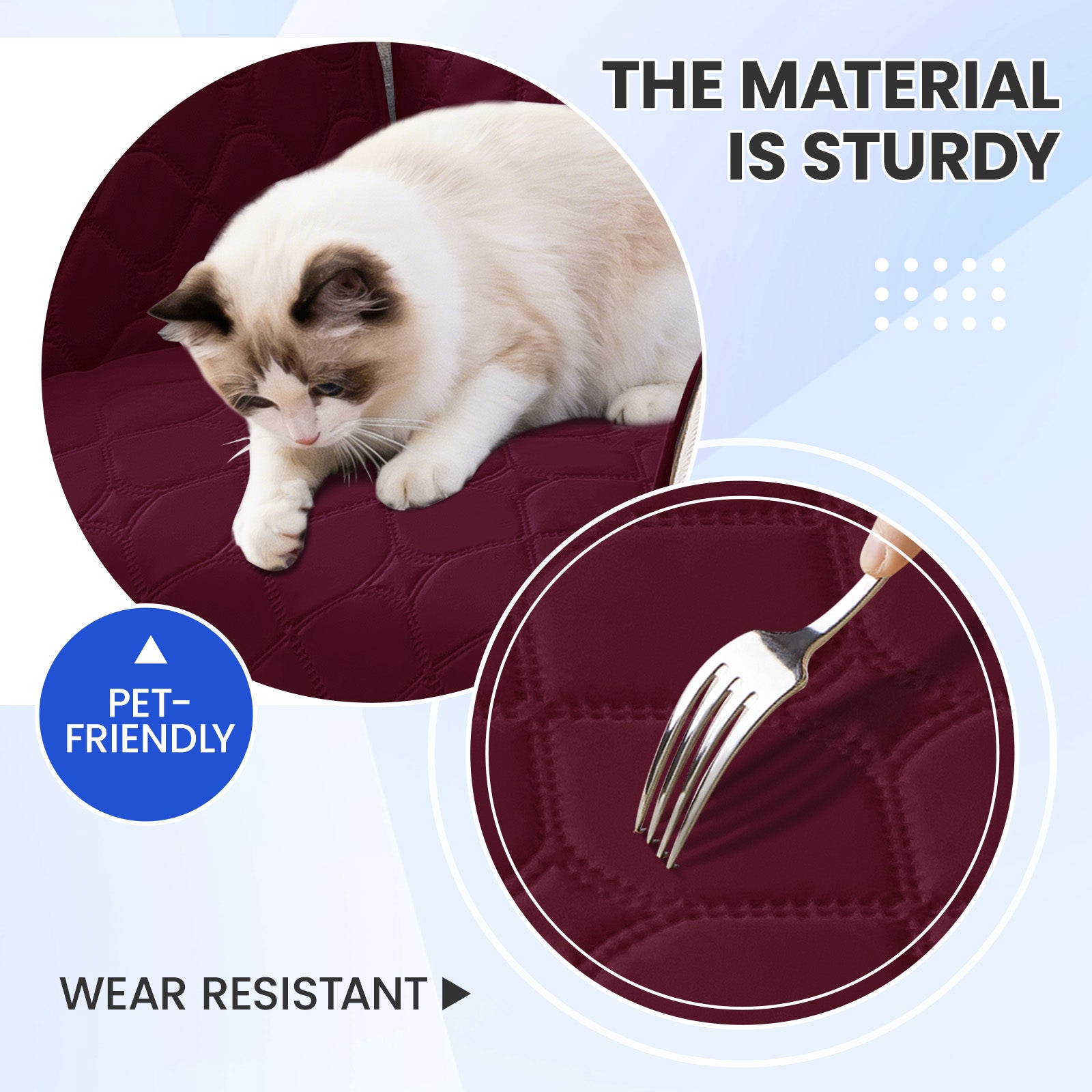 YSTYLE Waterproof 2 Seater Armchair Cover with Pockets Non Slip