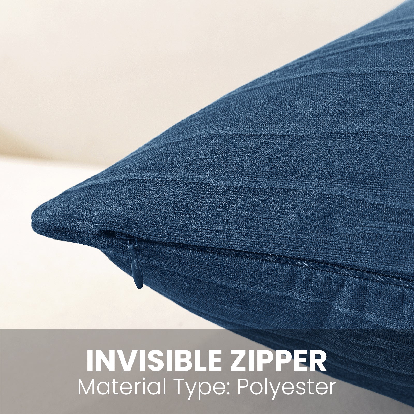 Ystyle 2 Pieces Cushion Covers Sofa 60 x 60 cm, Minimalist Colourful Cushion Cover, Invisible Zipper, Decorative Pillowcases, Sofa Living Room, Bedroom