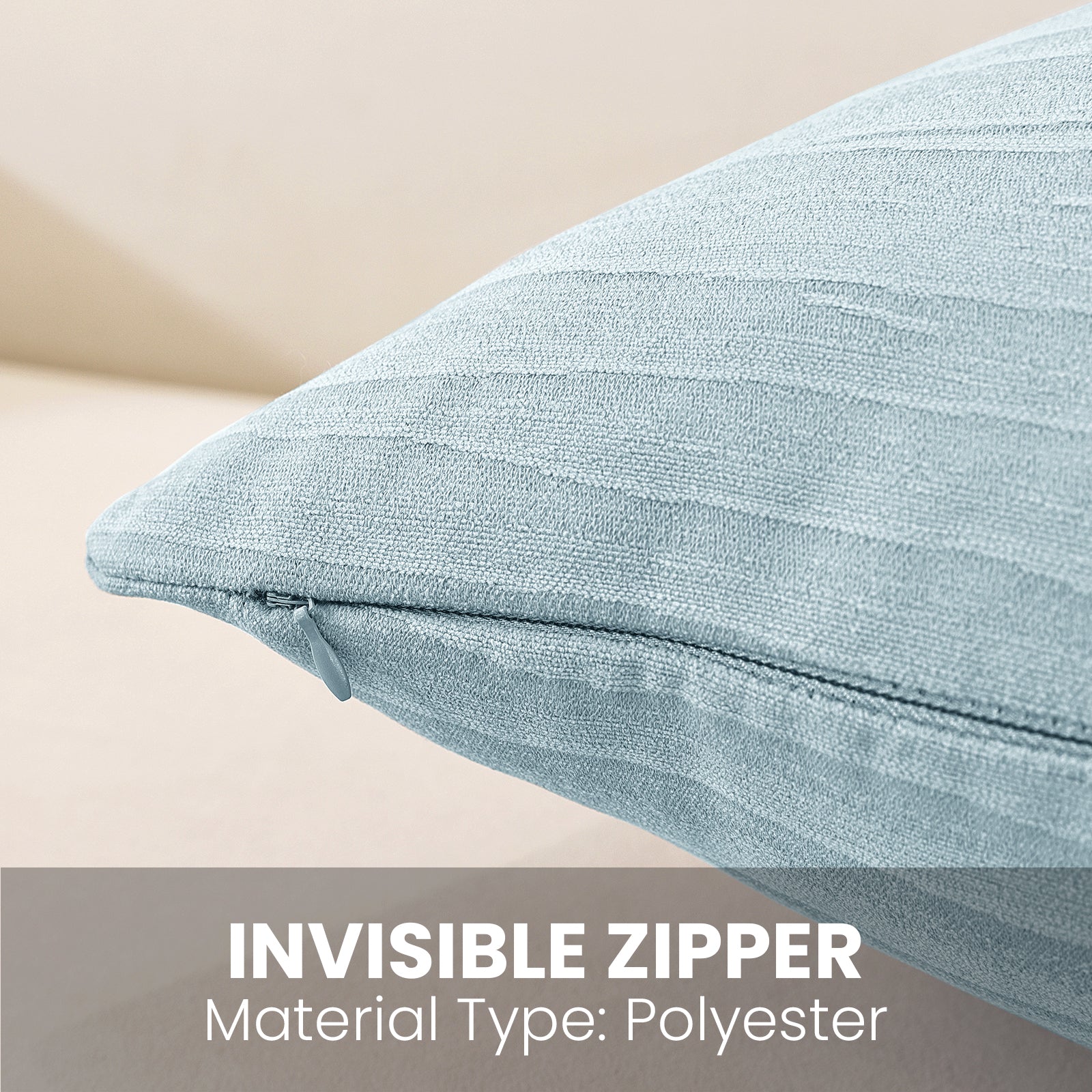 Ystyle 2 Pieces Cushion Covers Sofa 60 x 60 cm, Minimalist Colourful Cushion Cover, Invisible Zipper, Decorative Pillowcases, Sofa Living Room, Bedroom