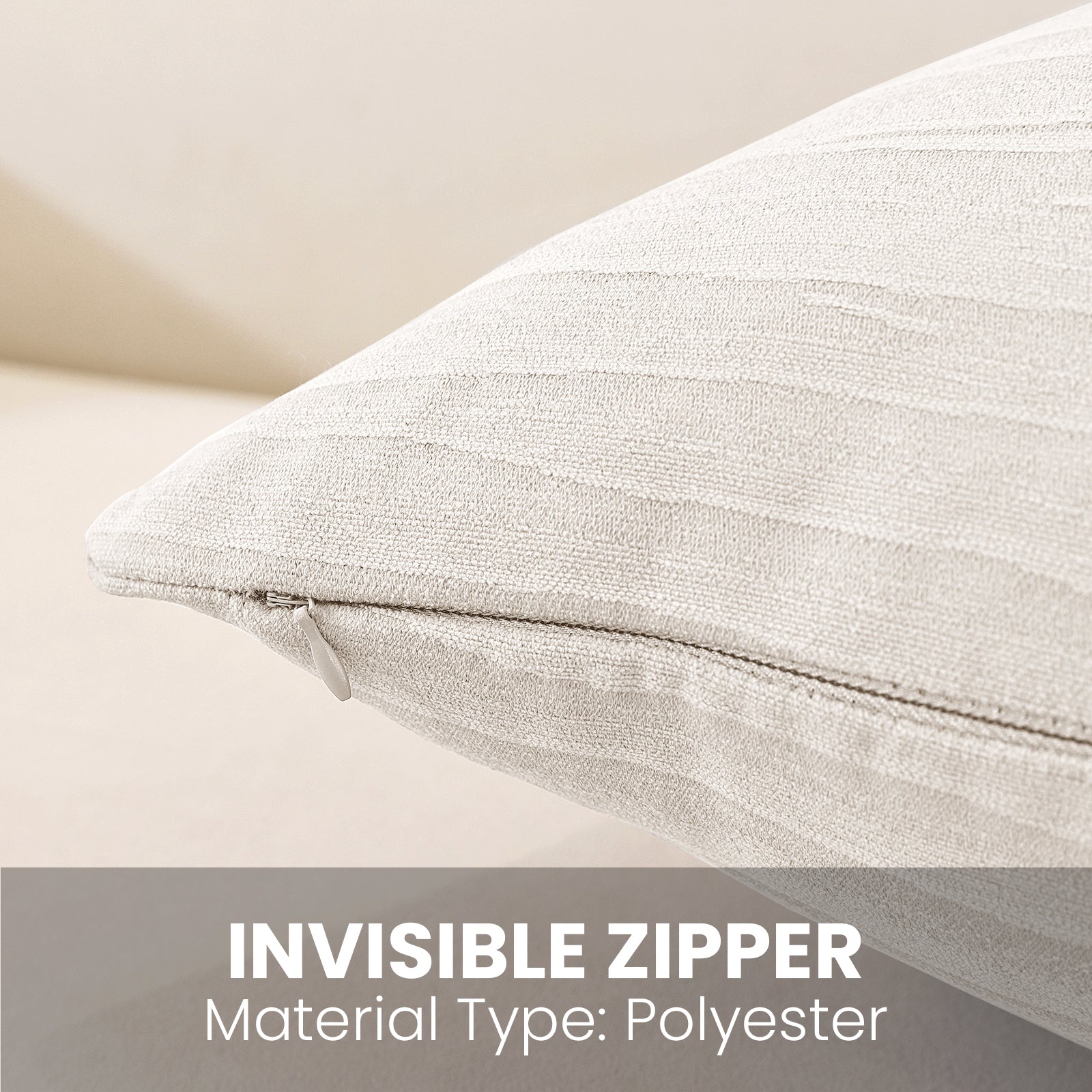 Ystyle 2 Pieces Cushion Covers Sofa 60 x 60 cm, Minimalist Colourful Cushion Cover, Invisible Zipper, Decorative Pillowcases, Sofa Living Room, Bedroom