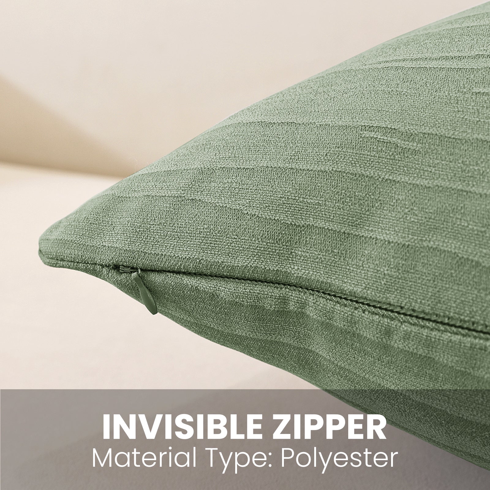 Ystyle 2 Pieces Cushion Covers Sofa 60 x 60 cm, Minimalist Colourful Cushion Cover, Invisible Zipper, Decorative Pillowcases, Sofa Living Room, Bedroom