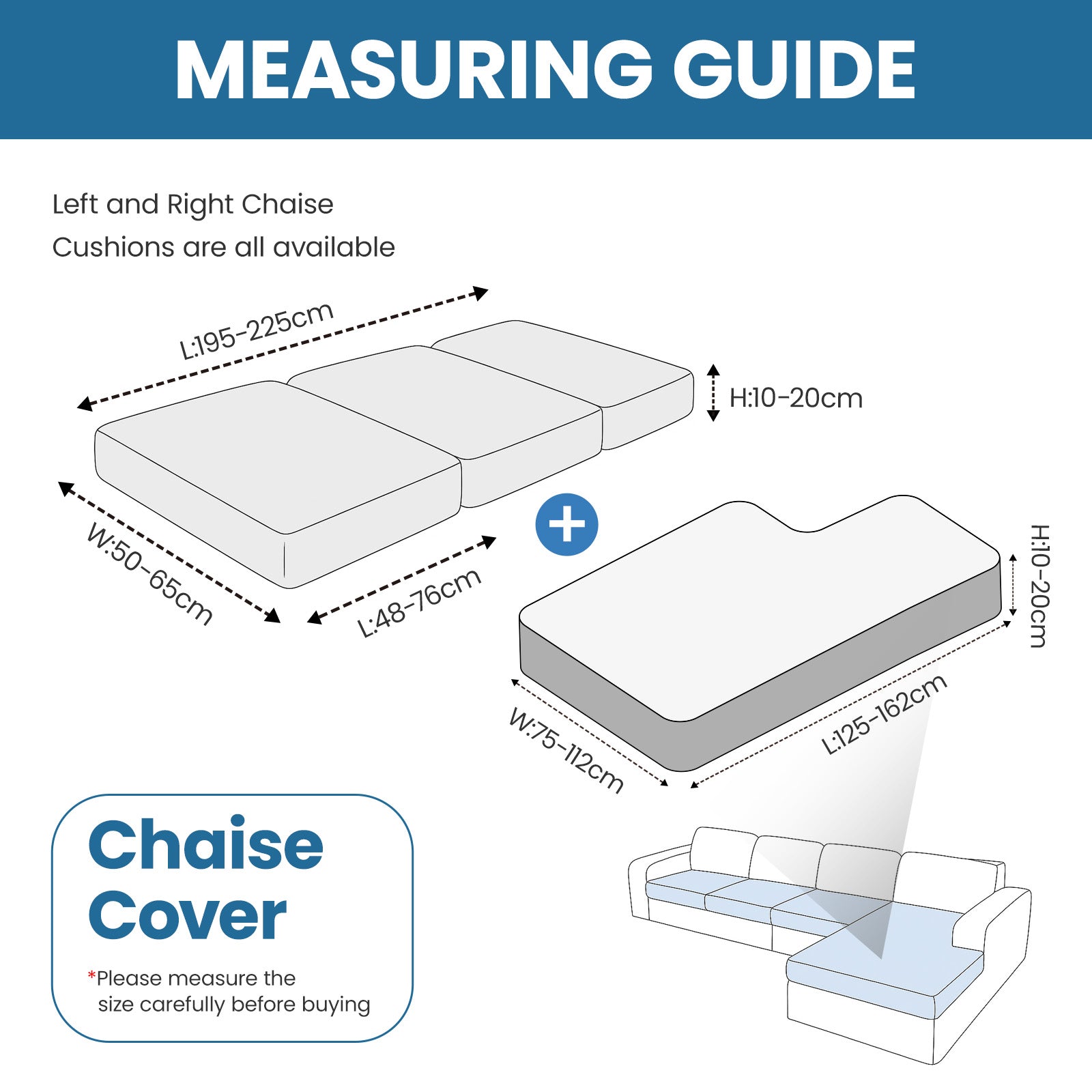 Ystyle Stretch Sofa Seat Cover 3-Seater L-Shaped Sofa Anti Slip Geometric-YSTYLE