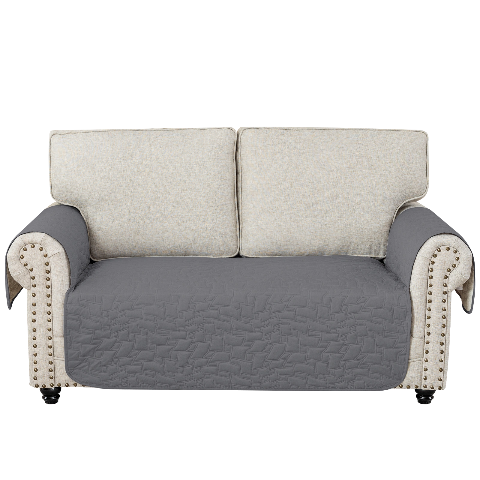 YSTYLE 2 Seater Sofa Cover Universal – Anti-Slip, Pet-Friendly, Couch Protector with Side Pockets