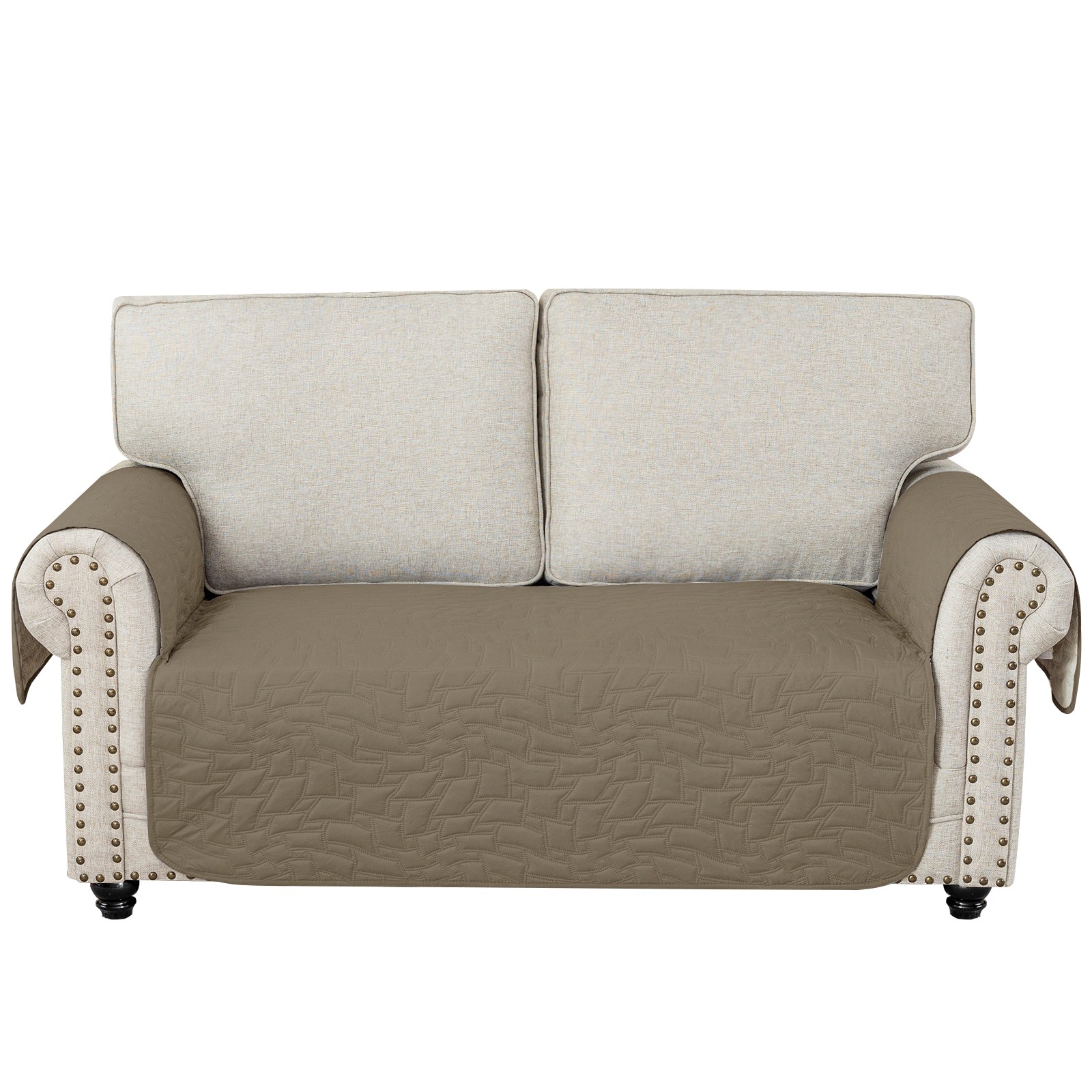 YSTYLE 2 Seater Sofa Cover Universal – Anti-Slip, Pet-Friendly, Couch Protector with Side Pockets