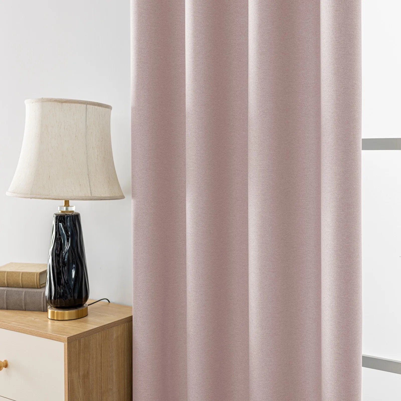 YSTYLE Velvet Curtains – 2 pcs, Blackout, Thermal Insulated, Modern Eyelet Drapes