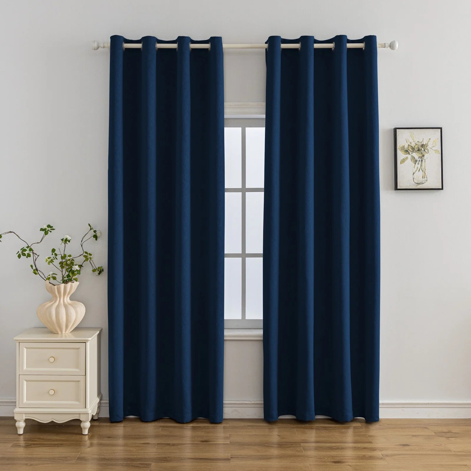 YSTYLE Indoor Curtains 2 pcs-embossed blackout, Curtain Collection
