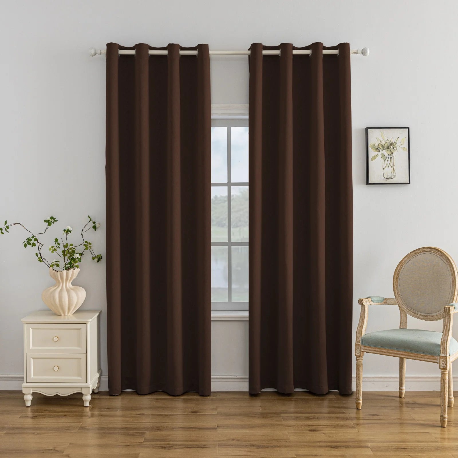 YSTYLE Indoor Curtains 2 pcs-embossed blackout, Curtain Collection
