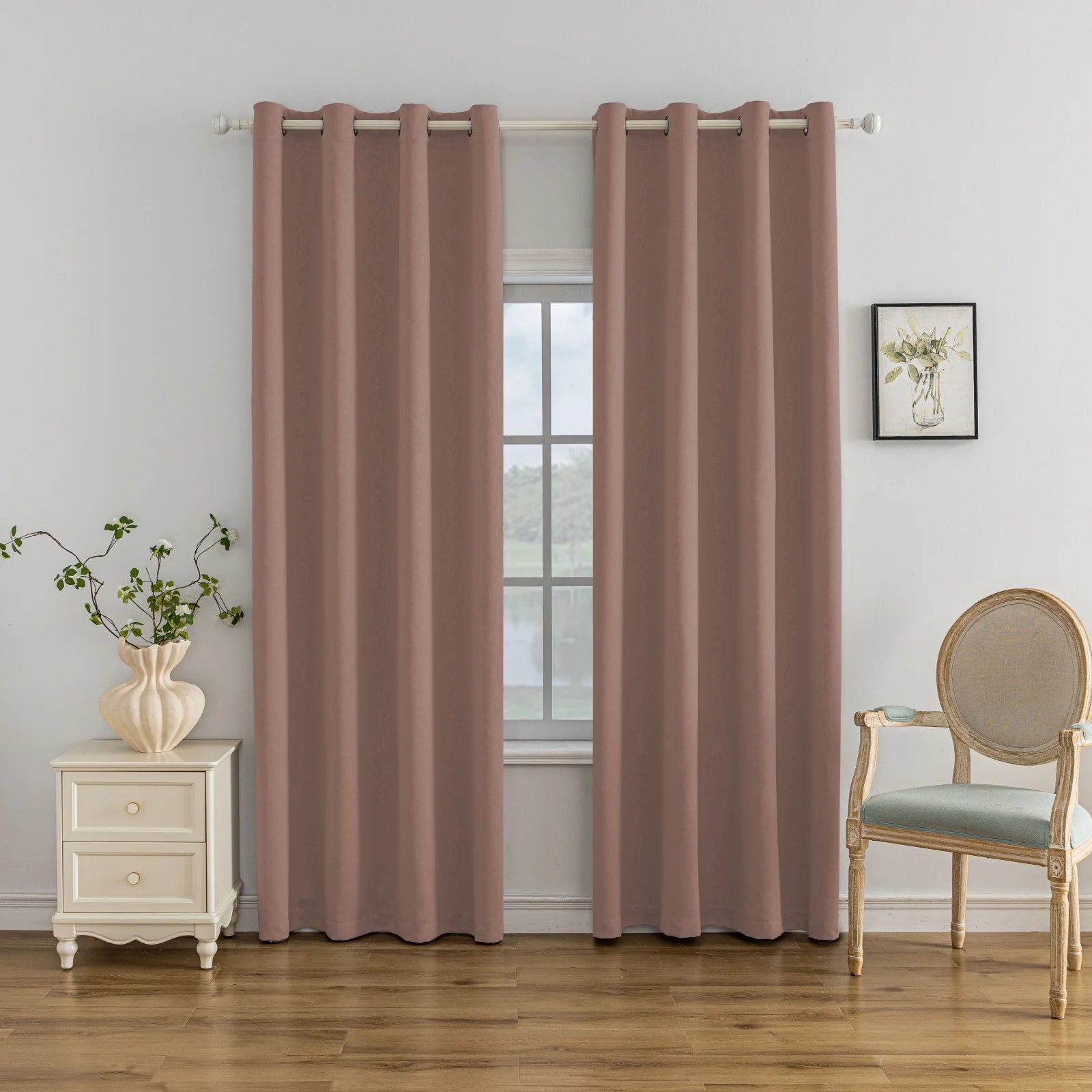 YSTYLE Indoor Curtains 2 pcs-embossed blackout, Curtain Collection
