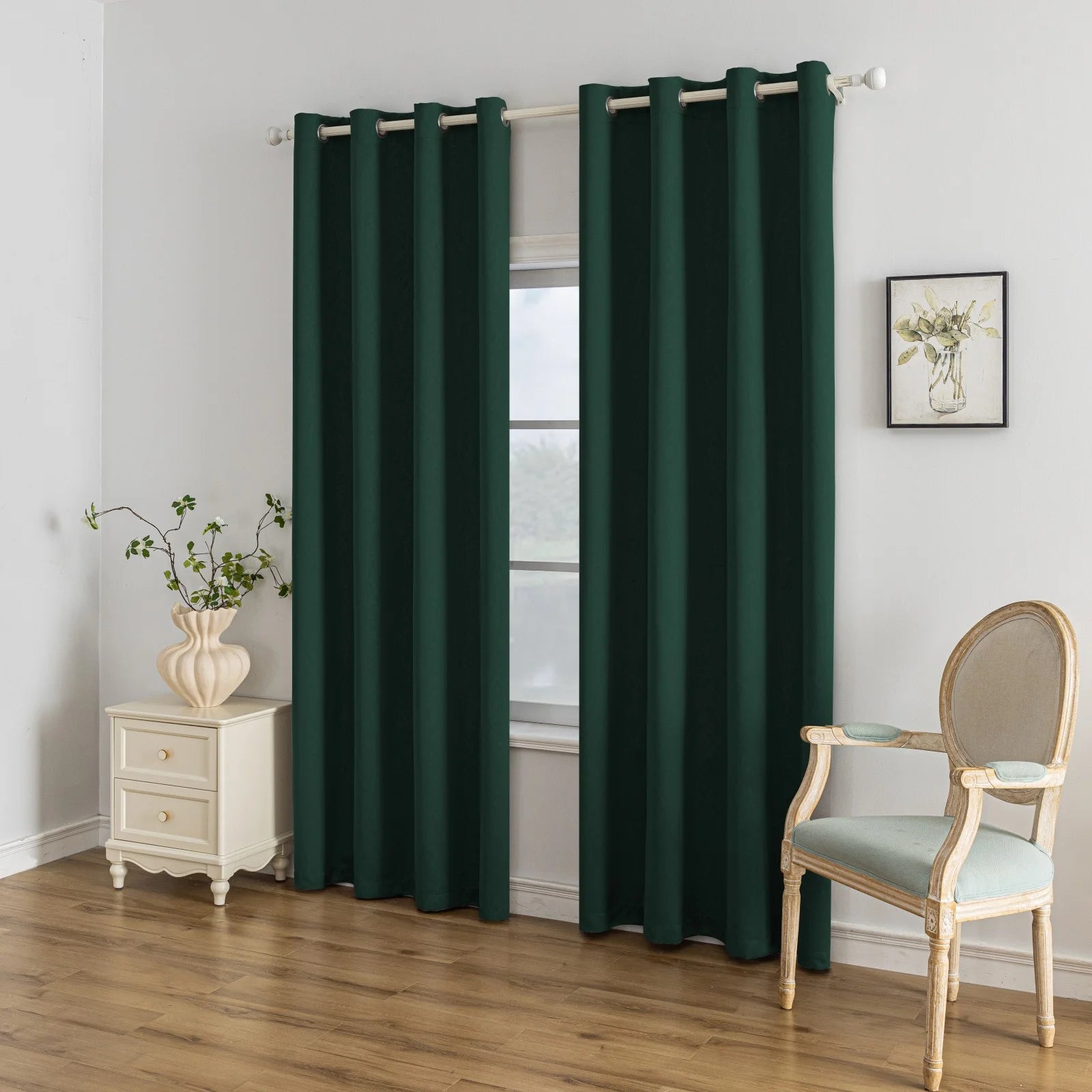 YSTYLE Indoor Curtains 2 pcs-embossed blackout, Curtain Collection