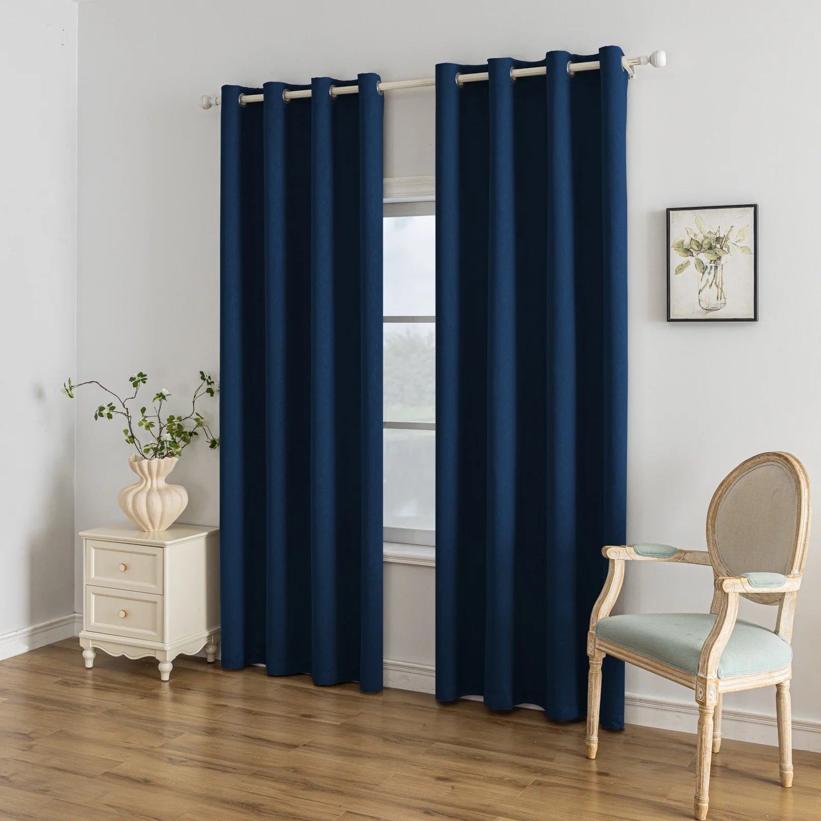 YSTYLE Indoor Curtains 2 pcs-embossed blackout, Curtain Collection