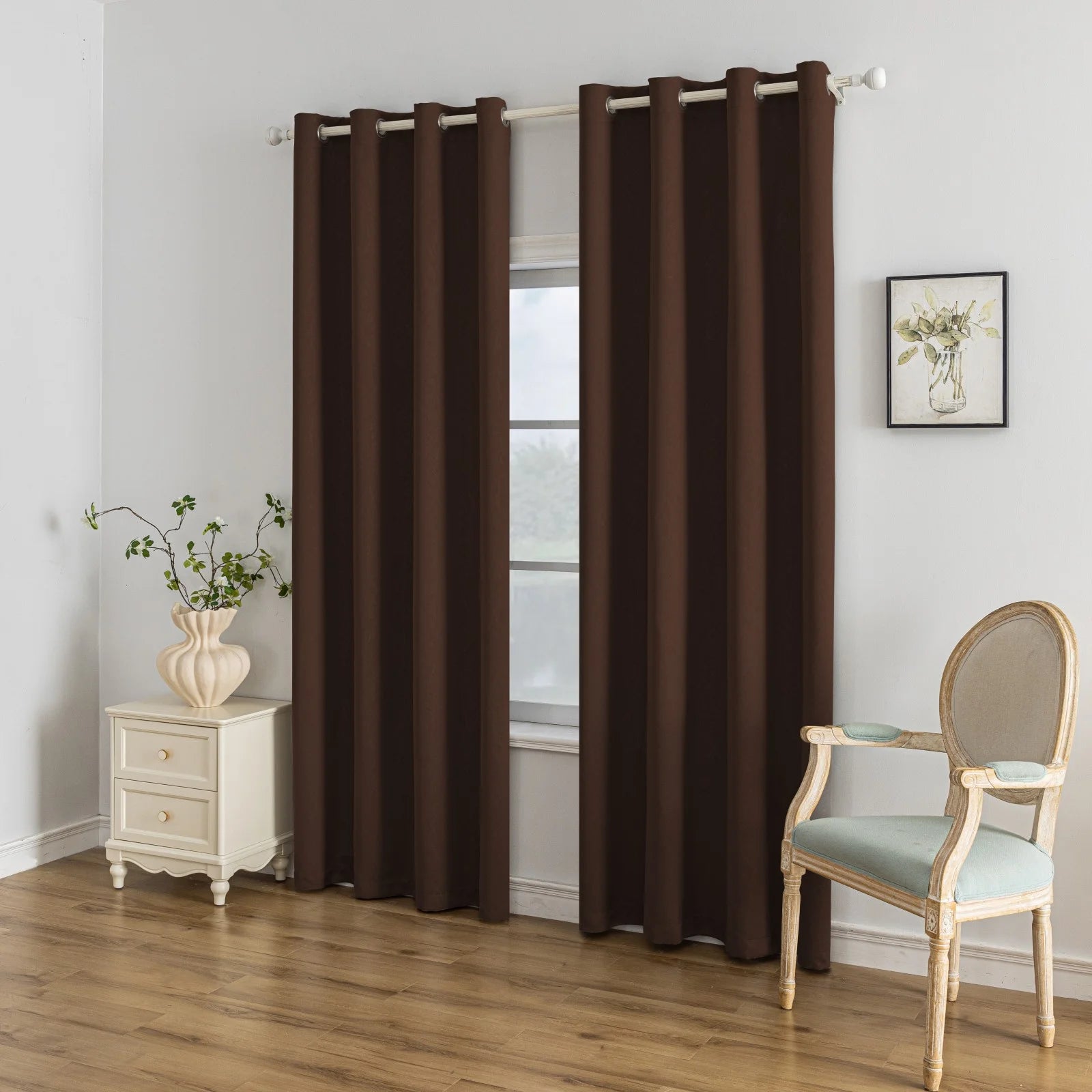 YSTYLE Indoor Curtains 2 pcs-embossed blackout, Curtain Collection
