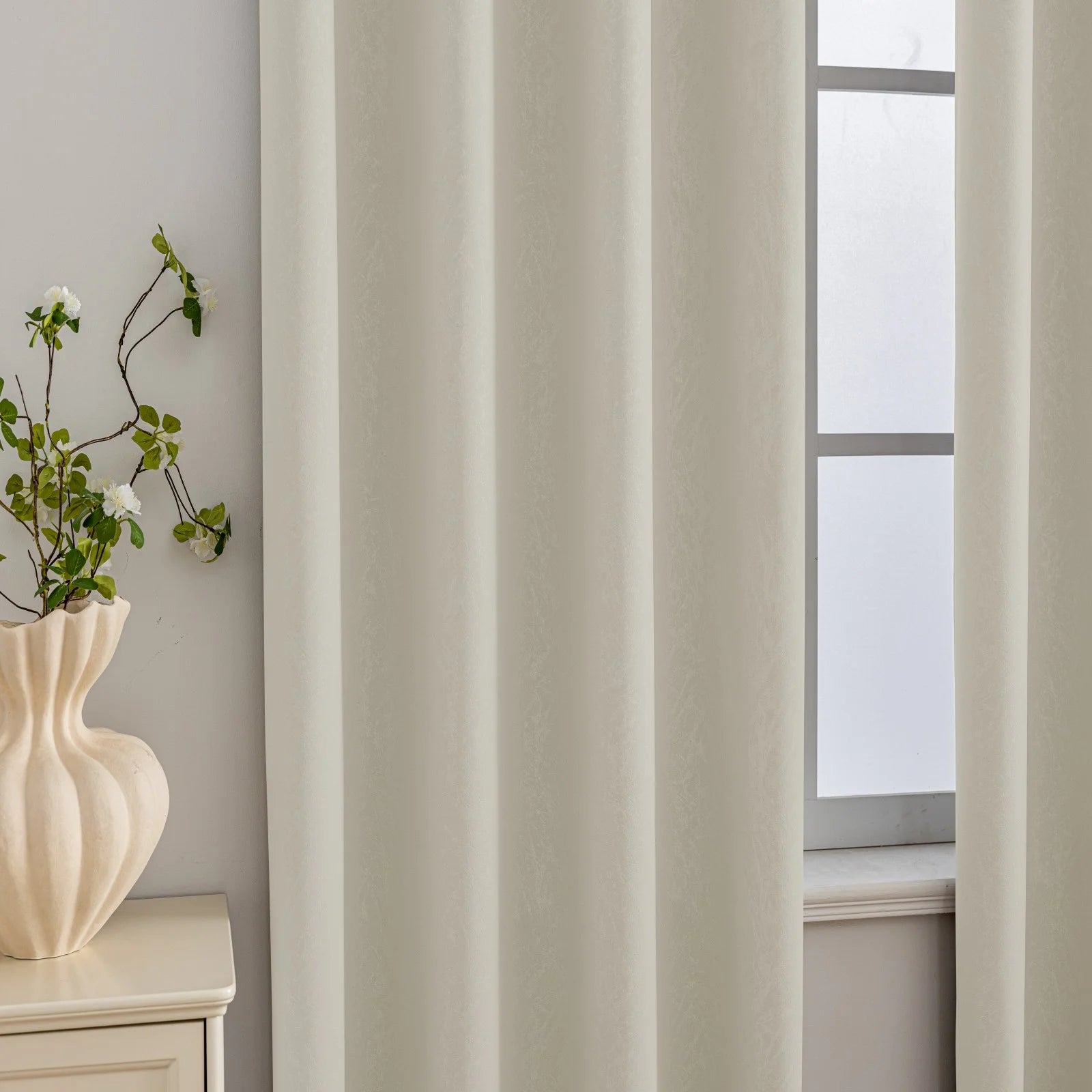 YSTYLE Indoor Curtains 2 pcs-embossed blackout, Curtain Collection