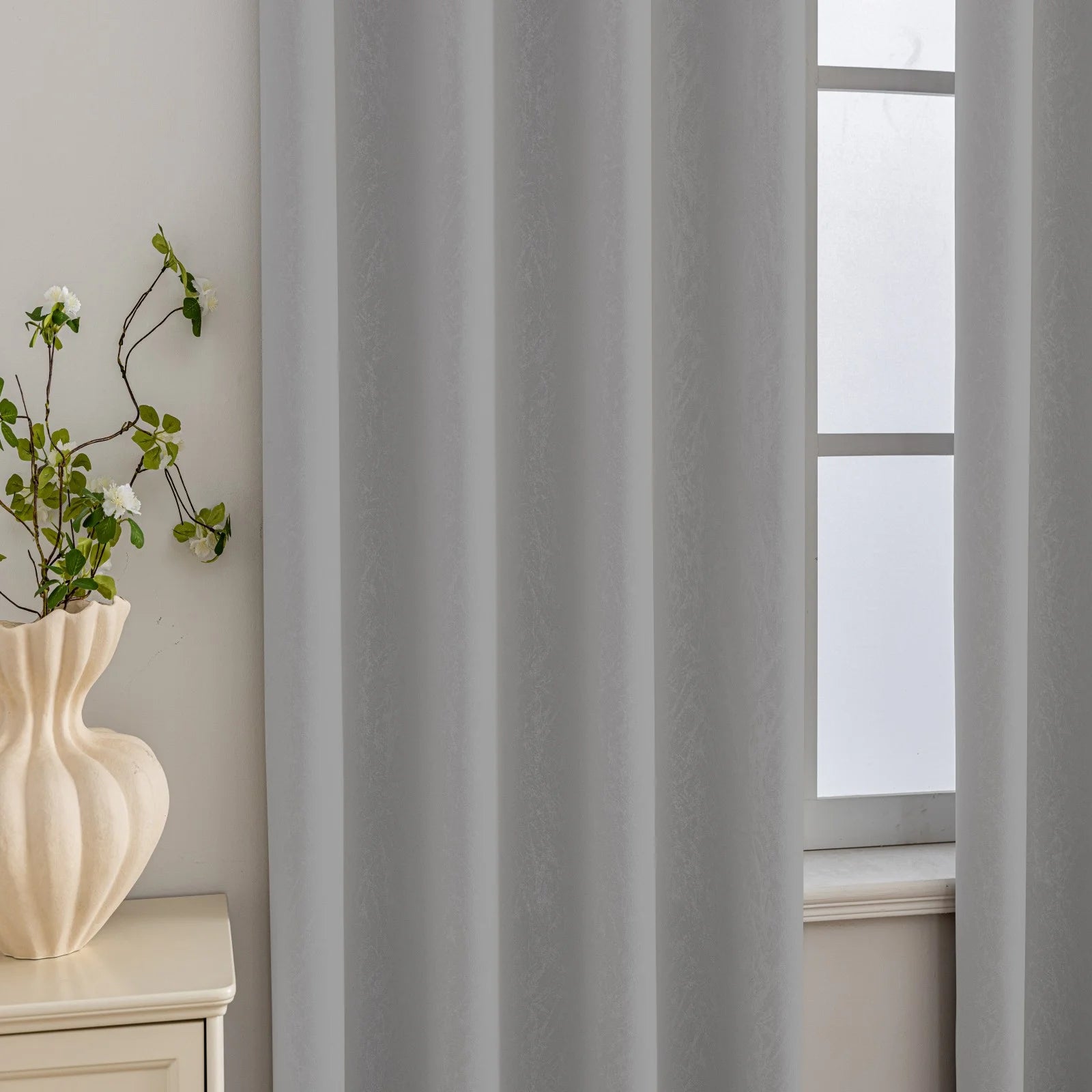 YSTYLE Indoor Curtains 2 pcs-embossed blackout, Curtain Collection