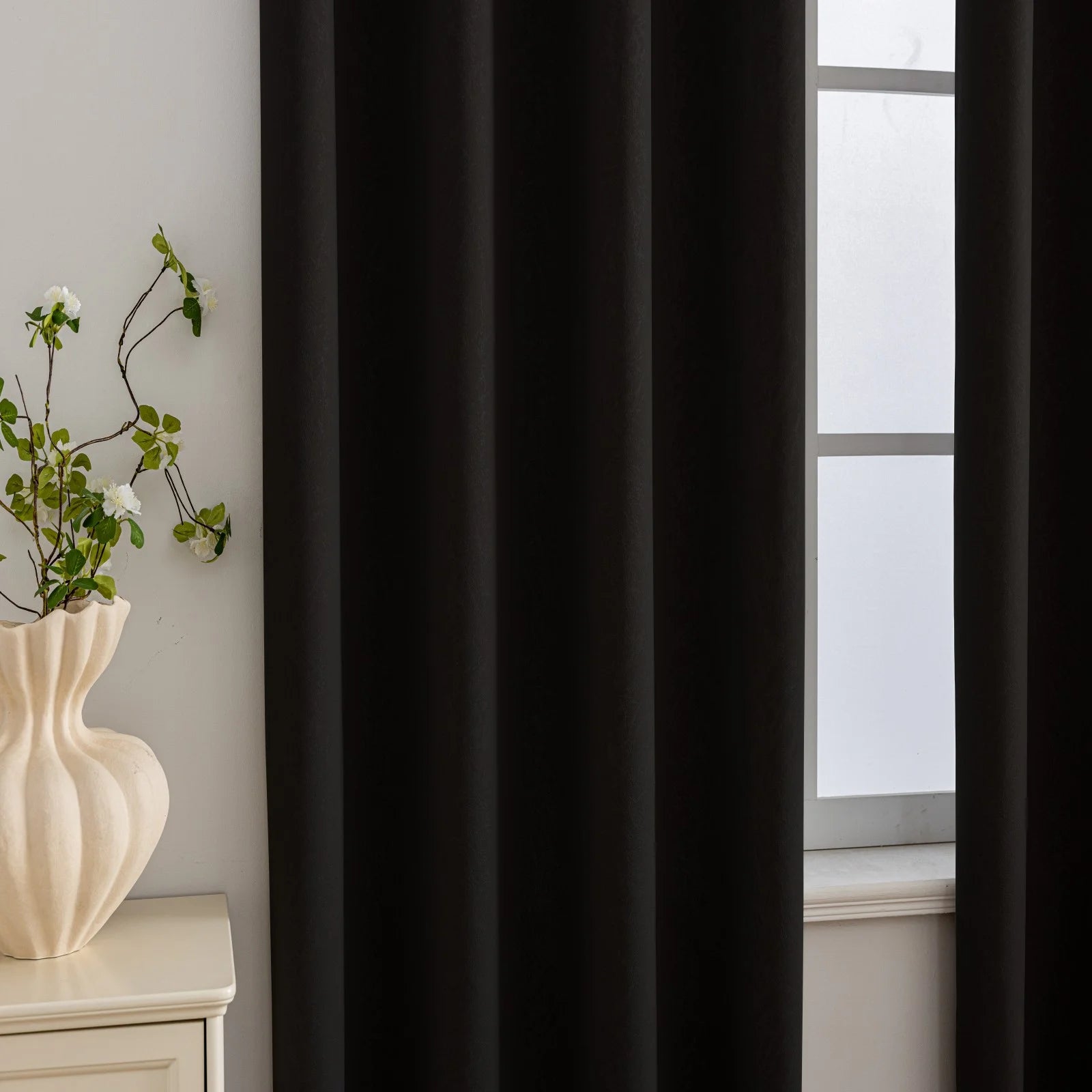 YSTYLE Indoor Curtains 2 pcs-embossed blackout, Curtain Collection