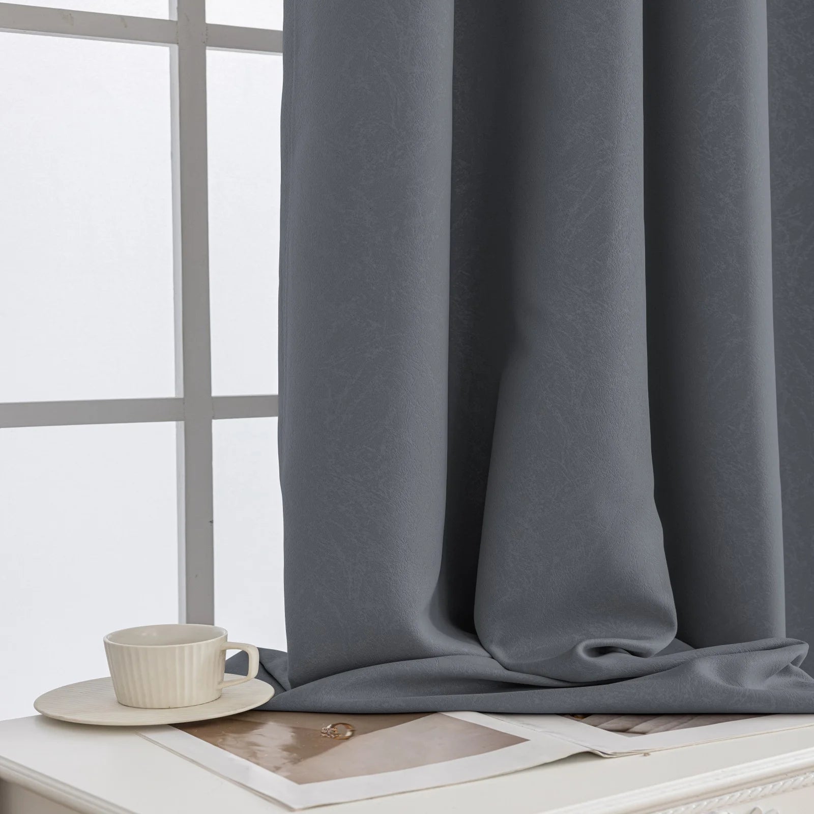 YSTYLE Indoor Curtains 2 pcs-embossed blackout, Curtain Collection