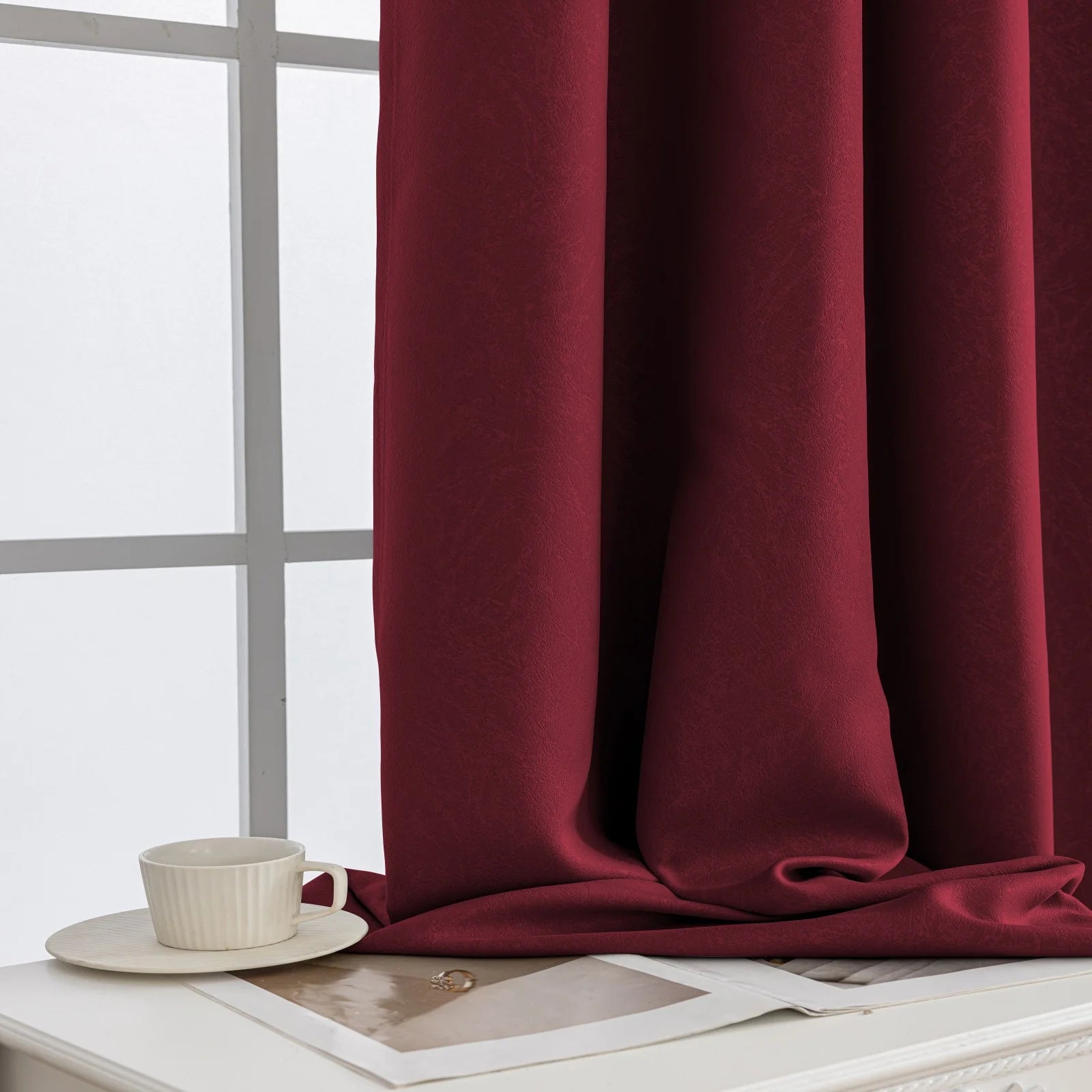 YSTYLE Indoor Curtains 2 pcs-embossed blackout, Curtain Collection