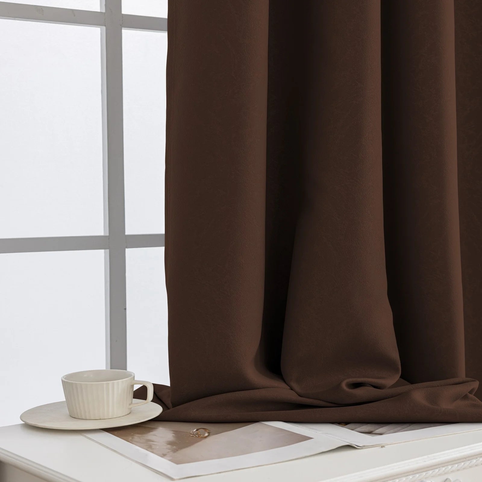 YSTYLE Indoor Curtains 2 pcs-embossed blackout, Curtain Collection