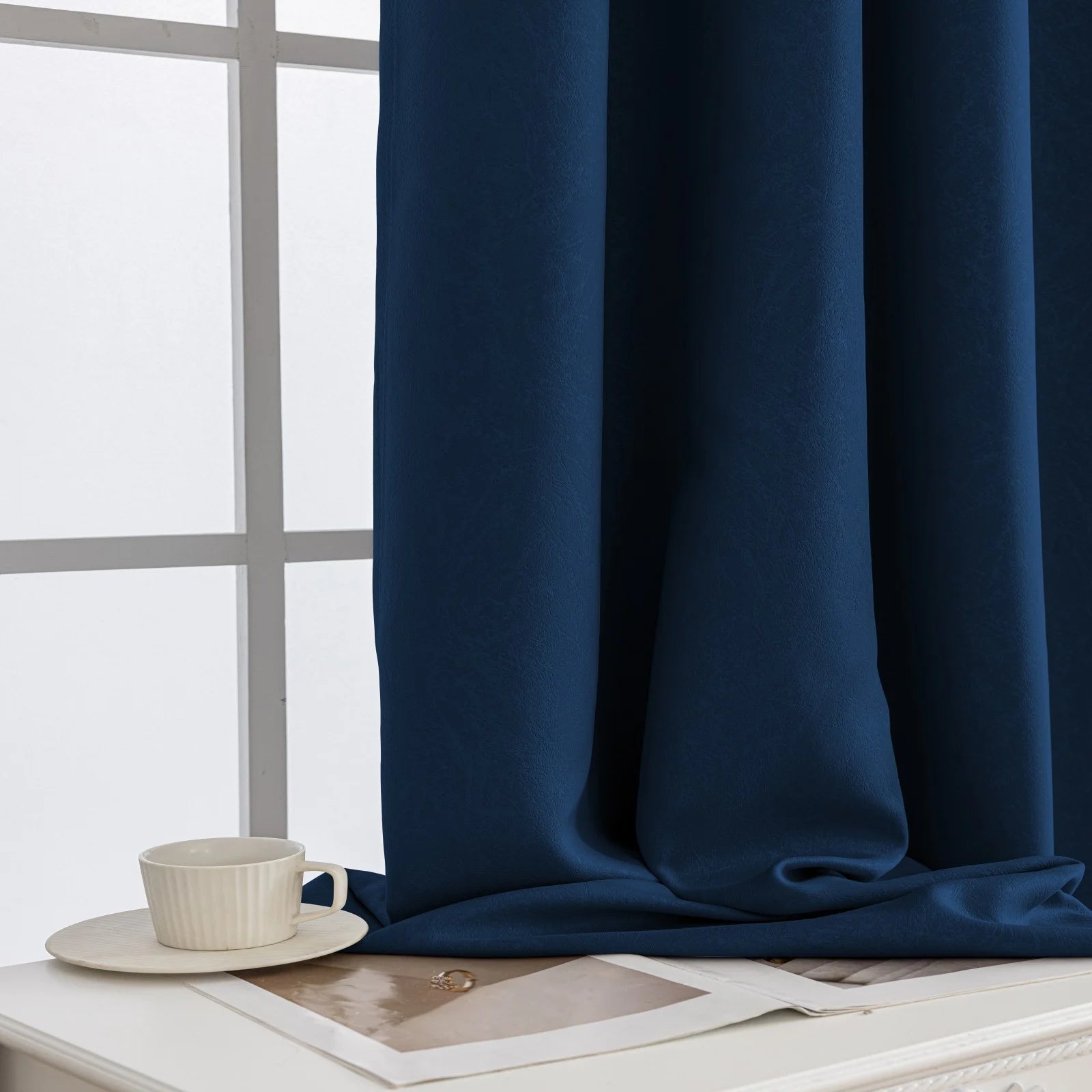 YSTYLE Indoor Curtains 2 pcs-embossed blackout, Curtain Collection