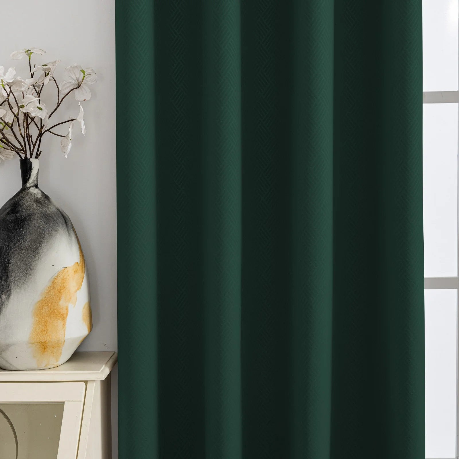 YSTYLE Indoor Curtains 2pcs-Five lines flower blackout, Curtain Collection