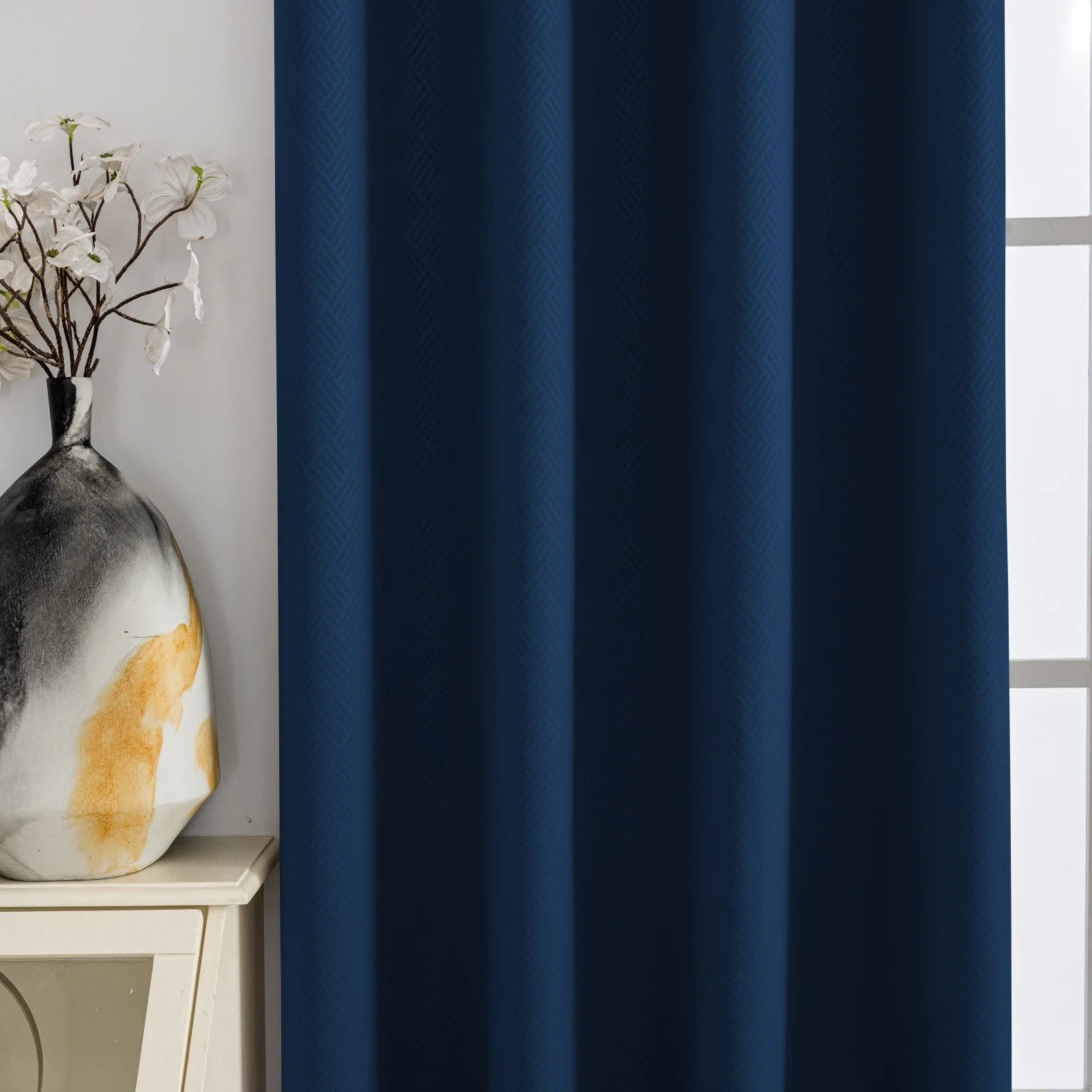 YSTYLE Indoor Curtains 2pcs-Five lines flower blackout, Curtain Collection