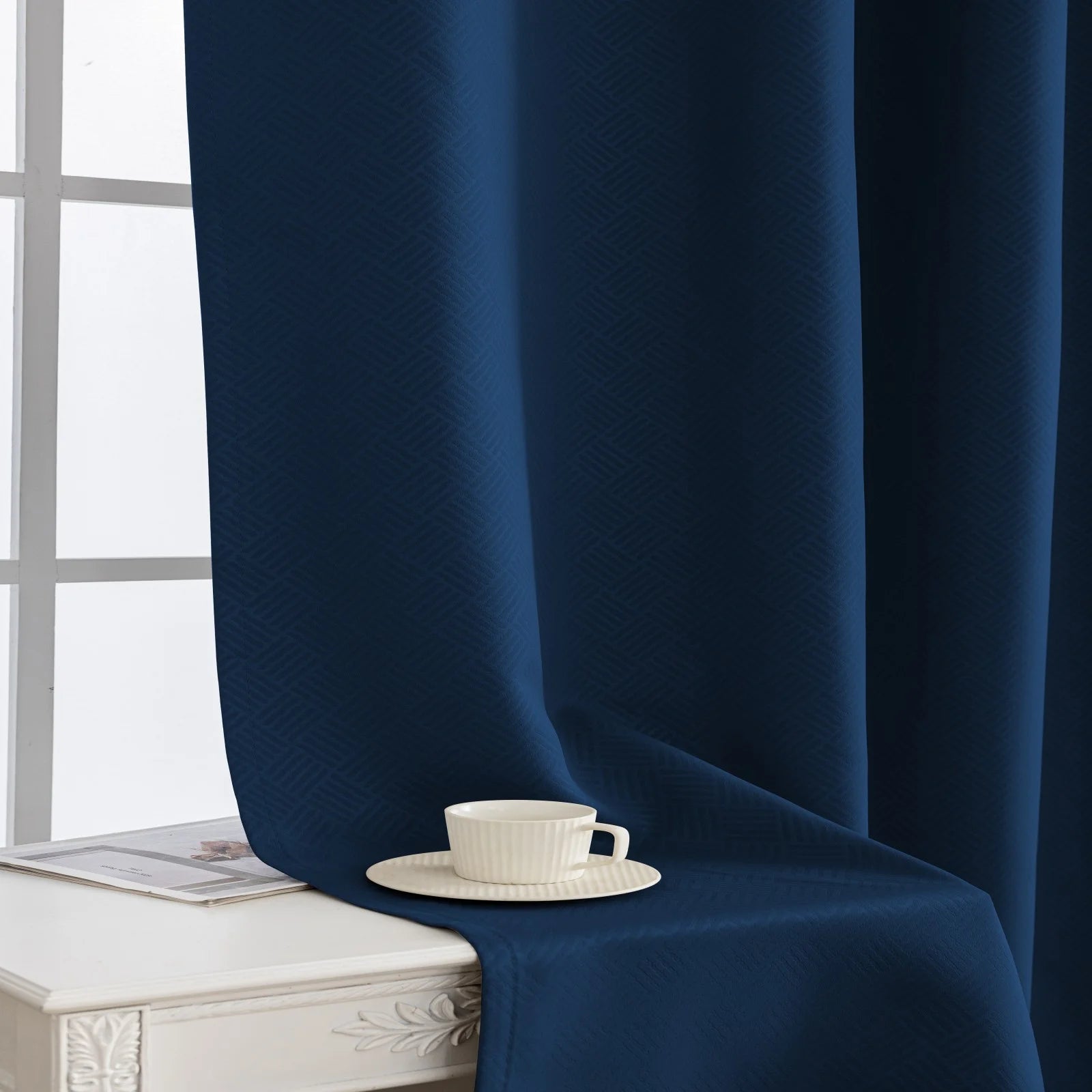 YSTYLE Indoor Curtains 2pcs-Five lines flower blackout, Curtain Collection