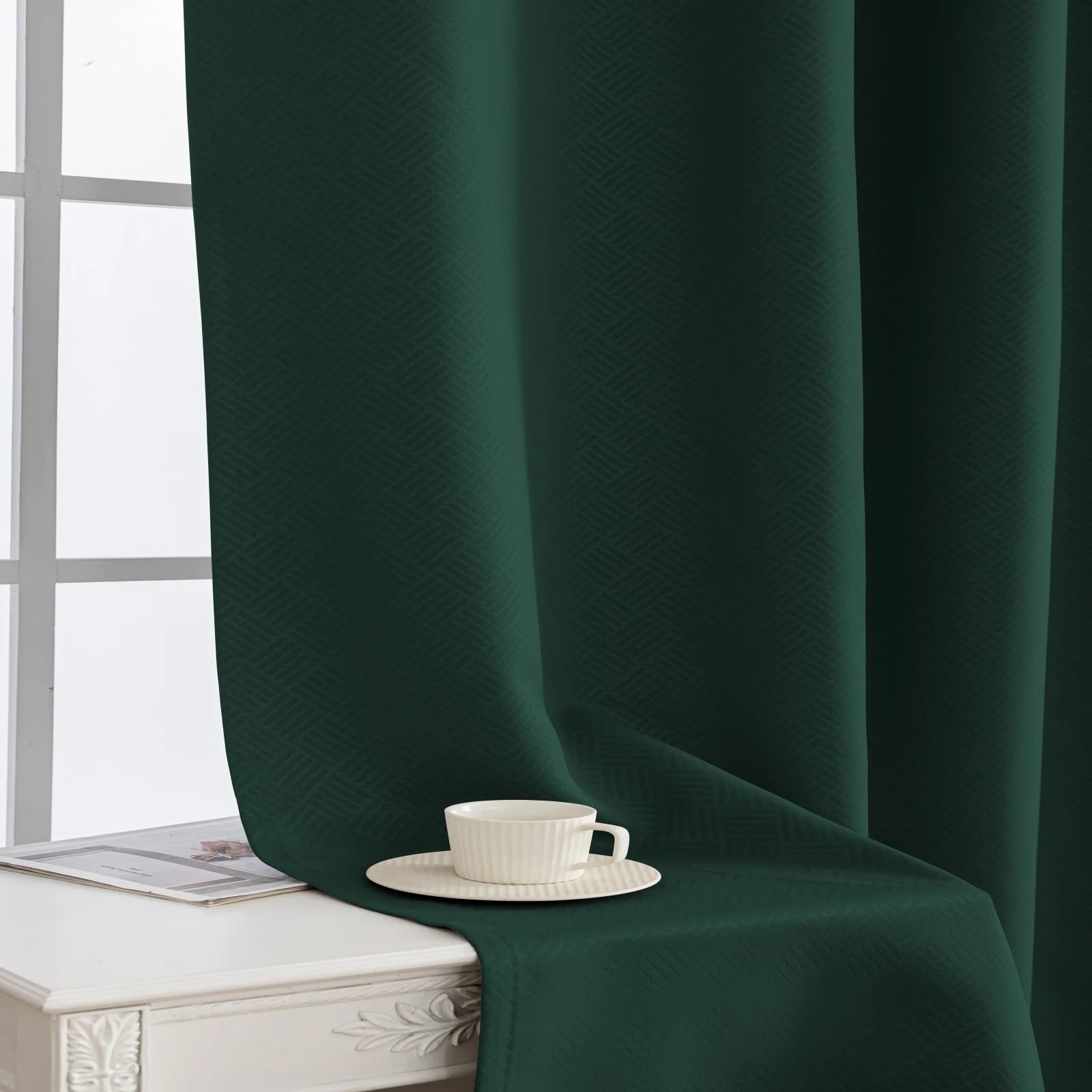 YSTYLE Indoor Curtains 2pcs-Five lines flower blackout, Curtain Collection