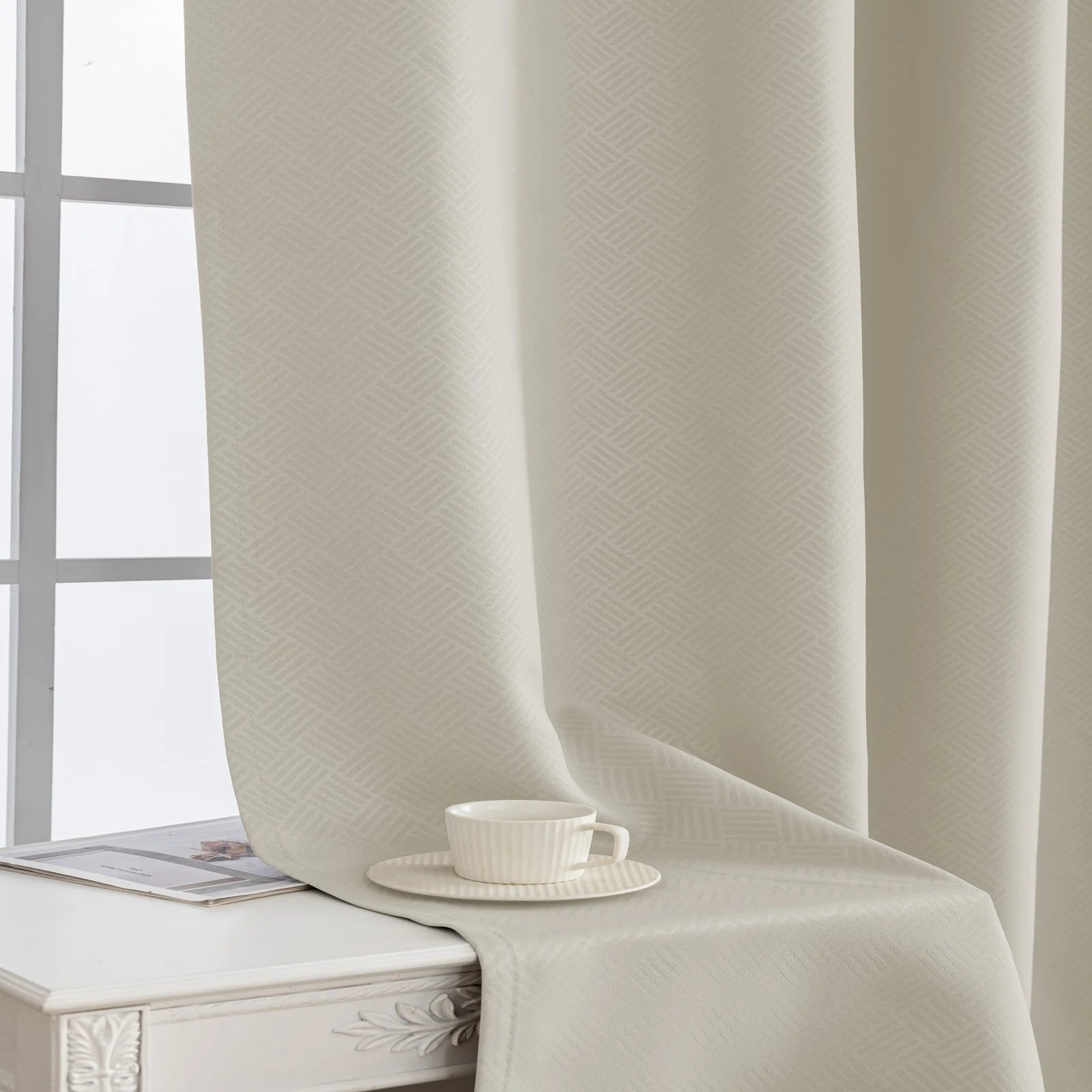 YSTYLE Indoor Curtains 2pcs-Five lines flower blackout, Curtain Collection