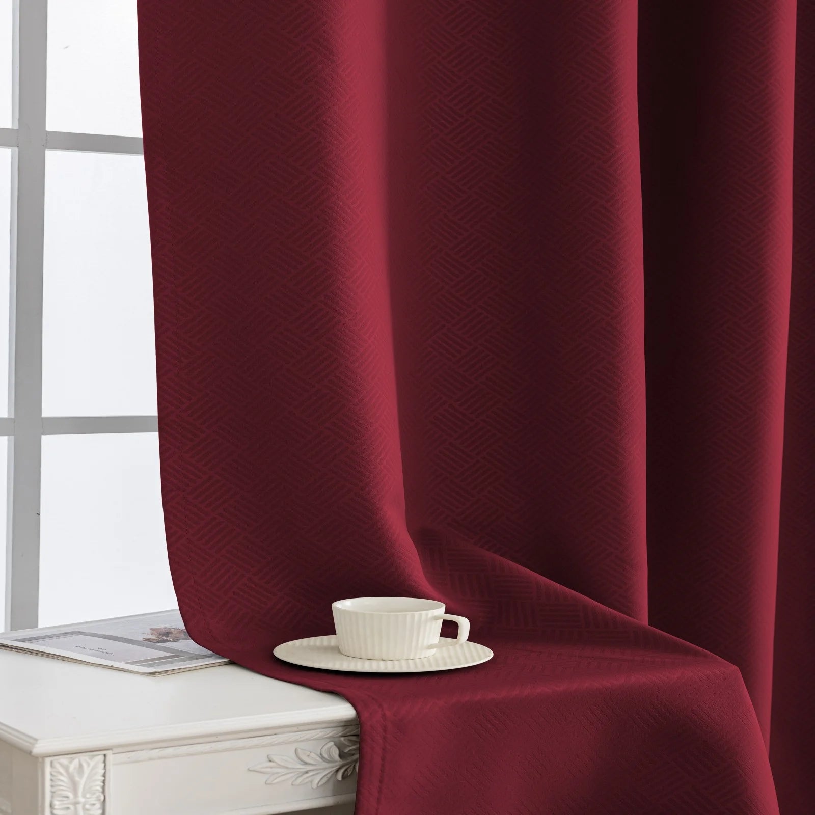 YSTYLE Indoor Curtains 2pcs-Five lines flower blackout, Curtain Collection