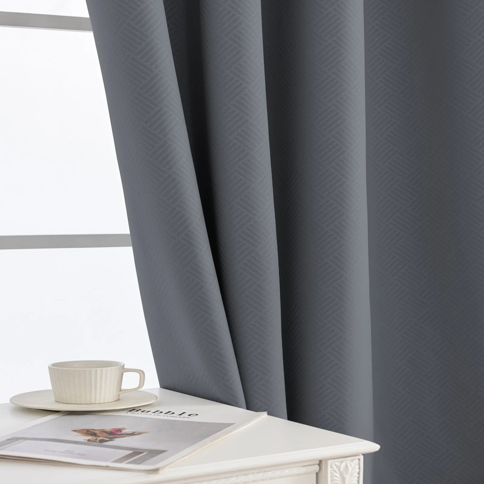 YSTYLE Indoor Curtains 2pcs-Five lines flower blackout, Curtain Collection