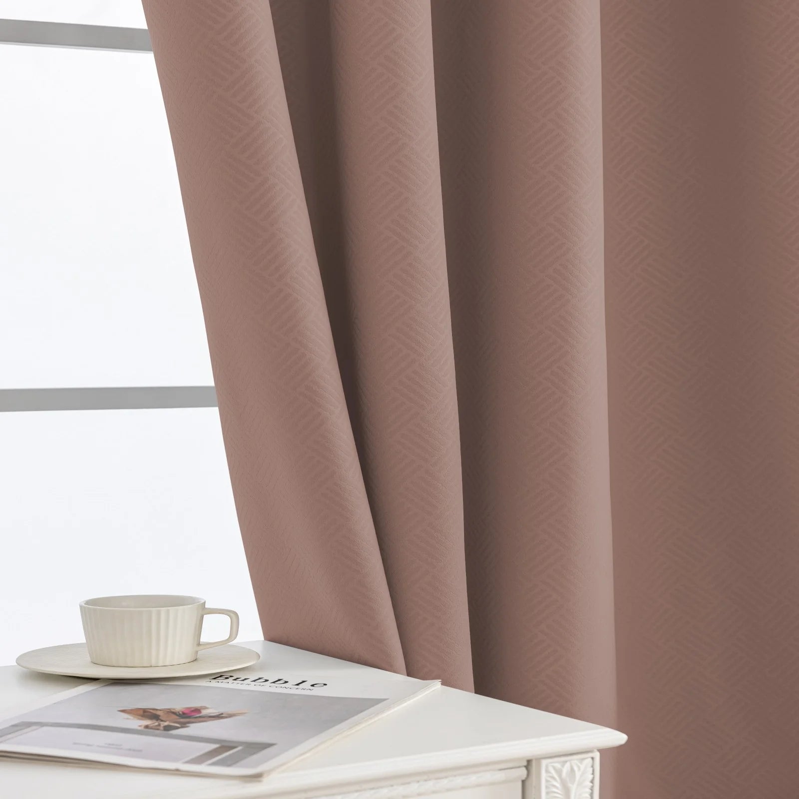 YSTYLE Indoor Curtains 2pcs-Five lines flower blackout, Curtain Collection