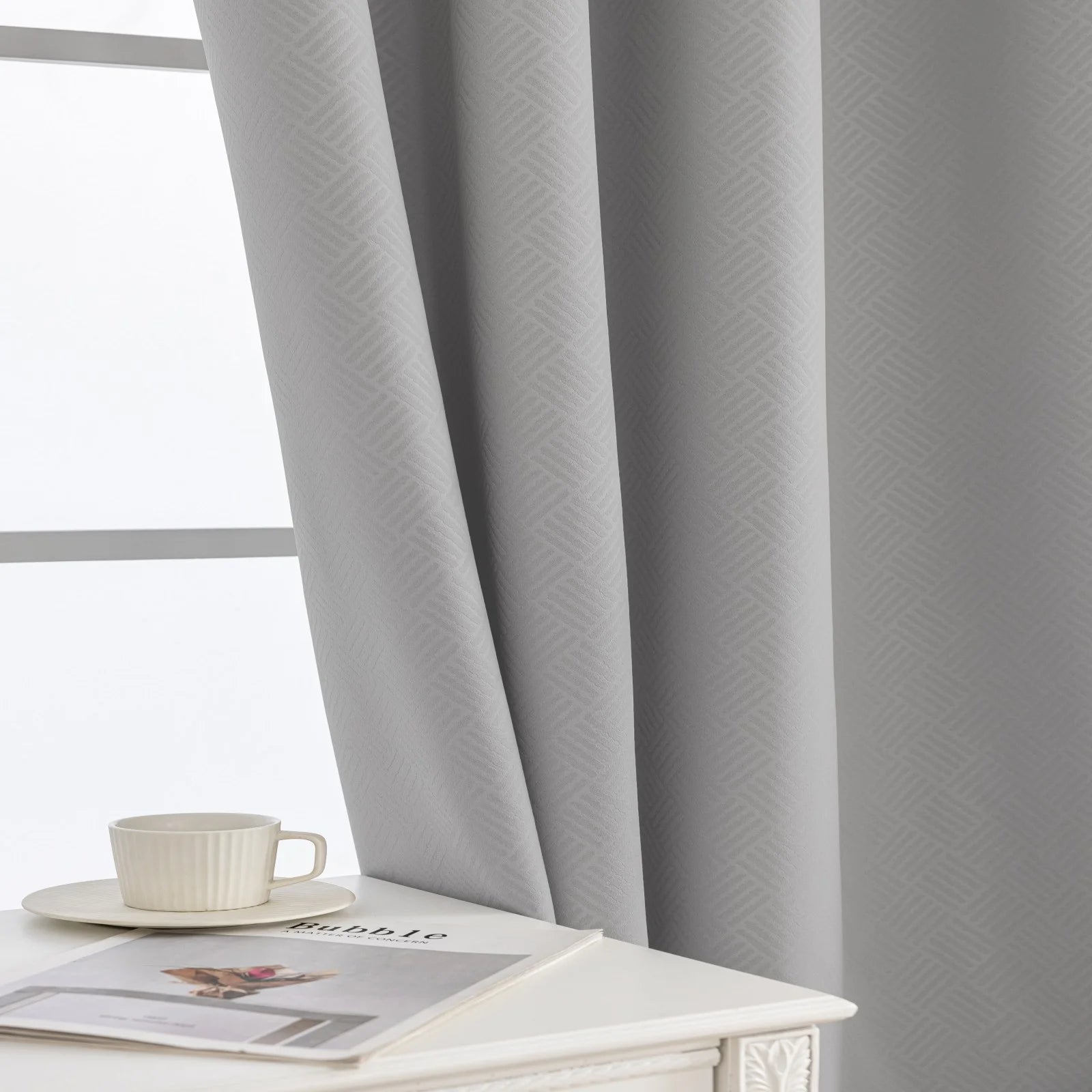 YSTYLE Indoor Curtains 2pcs-Five lines flower blackout, Curtain Collection