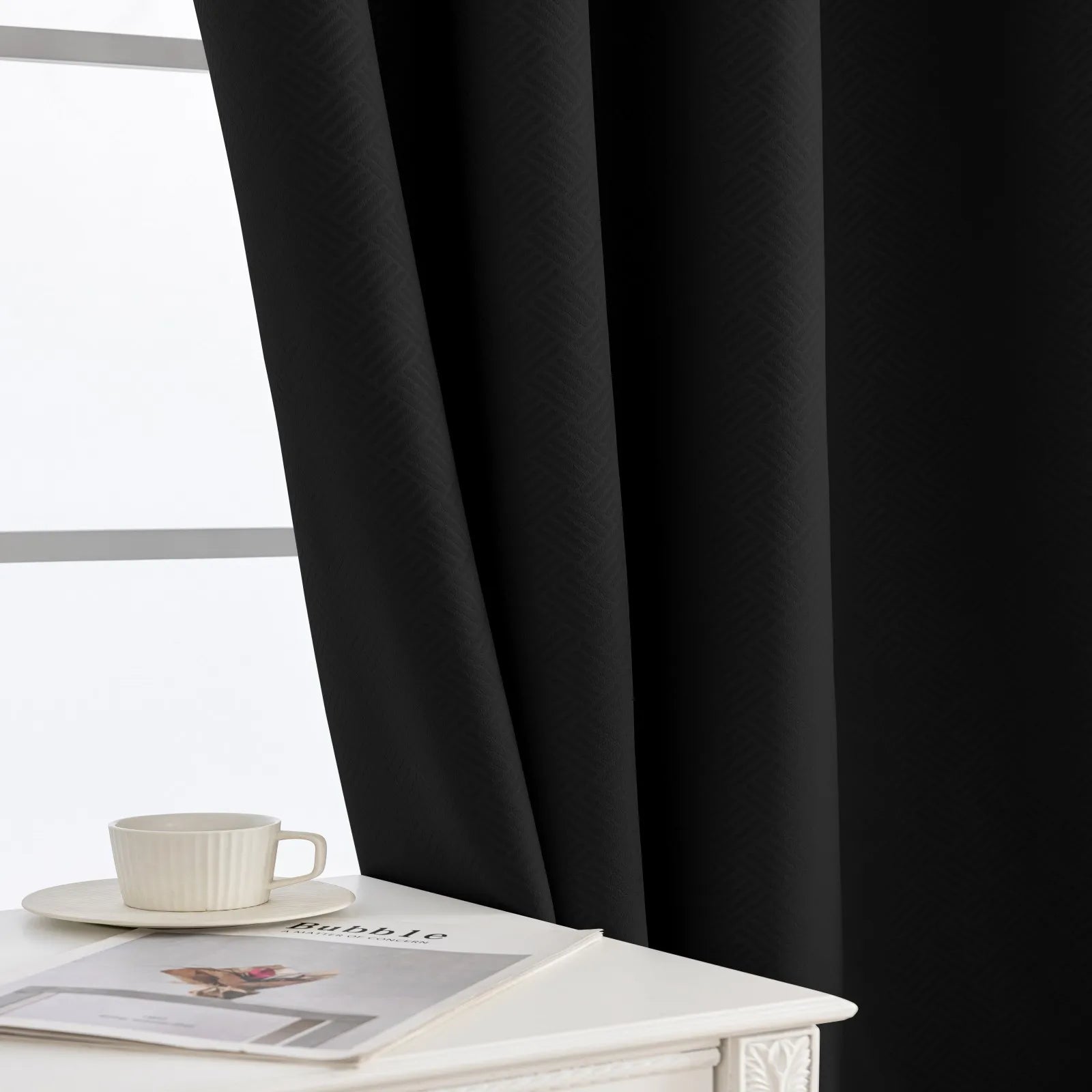 YSTYLE Indoor Curtains 2pcs-Five lines flower blackout, Curtain Collection