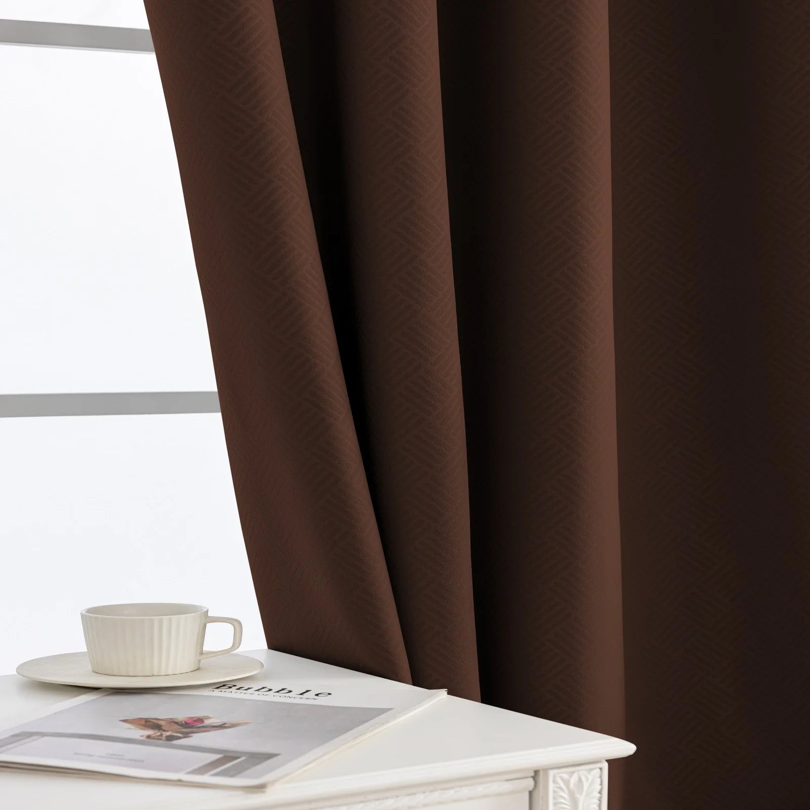 YSTYLE Indoor Curtains 2pcs-Five lines flower blackout, Curtain Collection