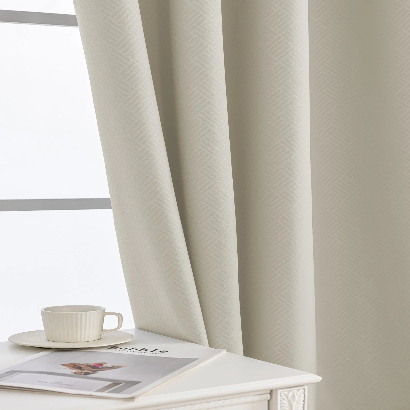 YSTYLE Indoor Curtains 2pcs-Five lines flower blackout, Curtain Collection