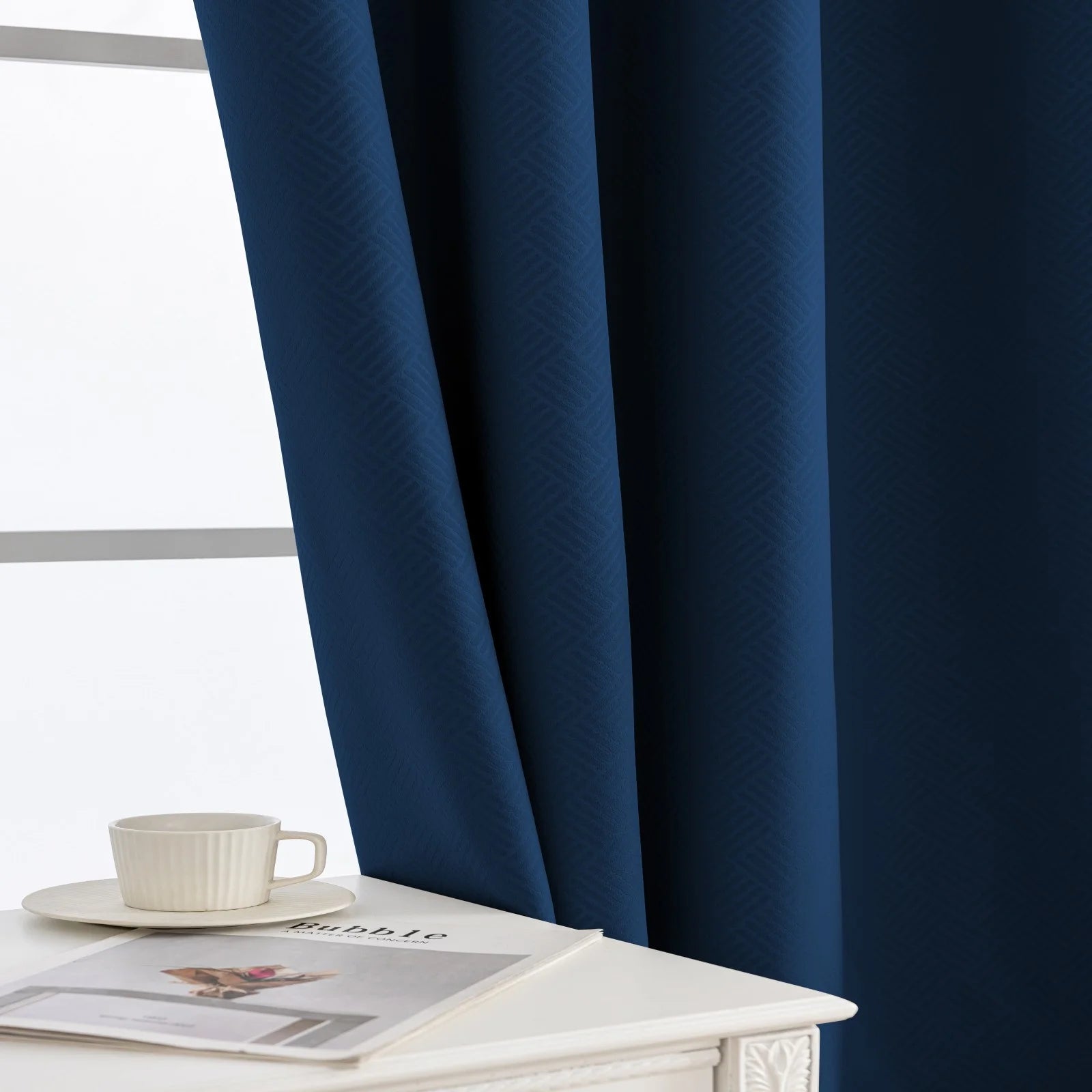 YSTYLE Indoor Curtains 2pcs-Five lines flower blackout, Curtain Collection