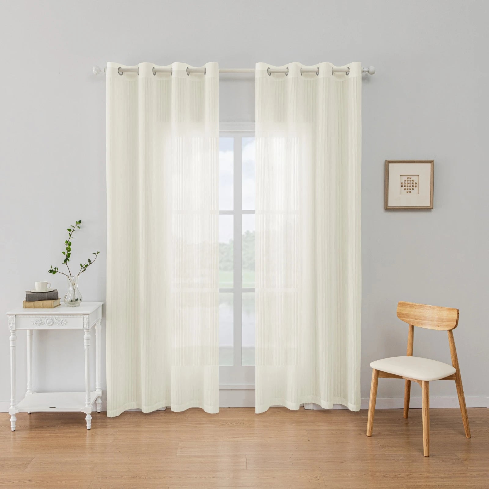 YSTYLE Tulle Blinds Light Transmission-Interior Curtains,2 pcs , Window Screen