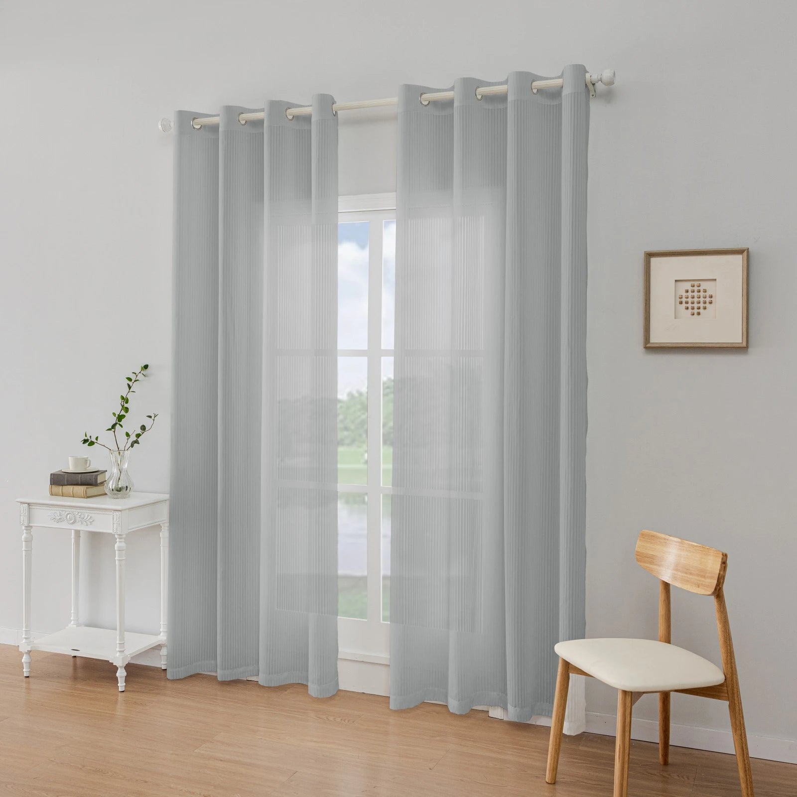 YSTYLE Tulle Blinds Light Transmission-Interior Curtains,2 pcs , Window Screen
