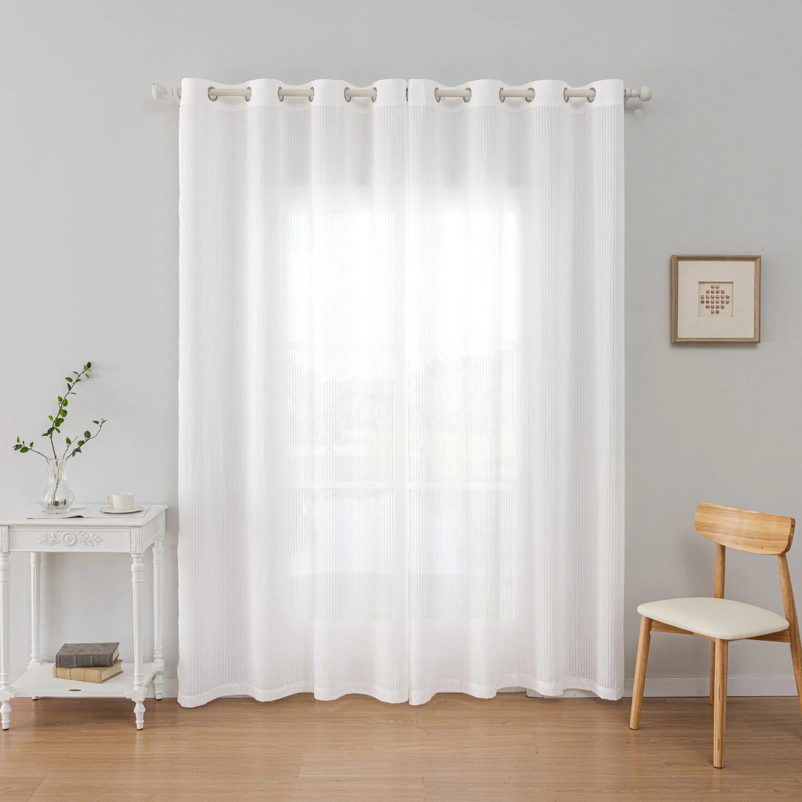 YSTYLE Tulle Blinds Light Transmission-Interior Curtains,2 pcs , Window Screen