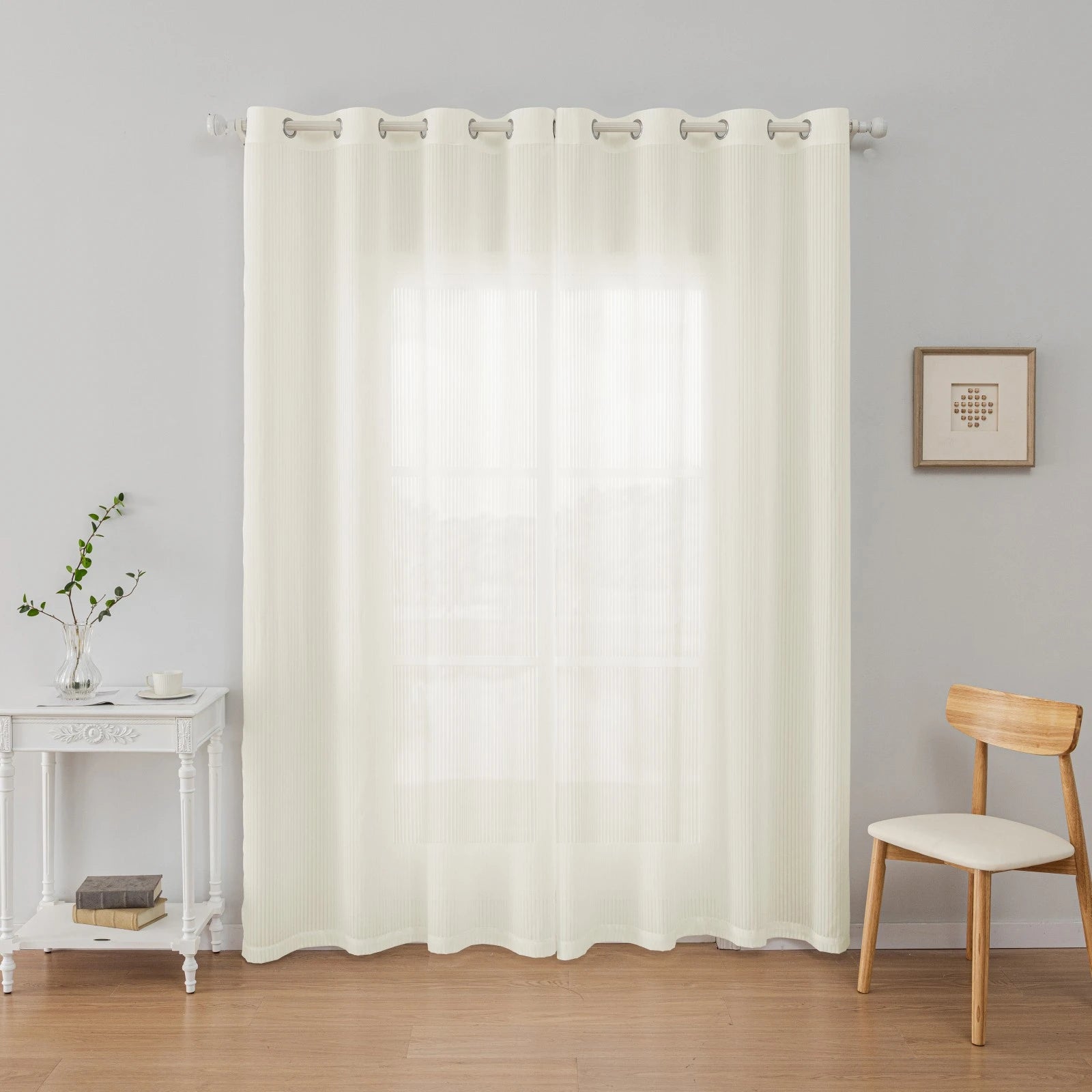 YSTYLE Tulle Blinds Light Transmission-Interior Curtains,2 pcs , Window Screen