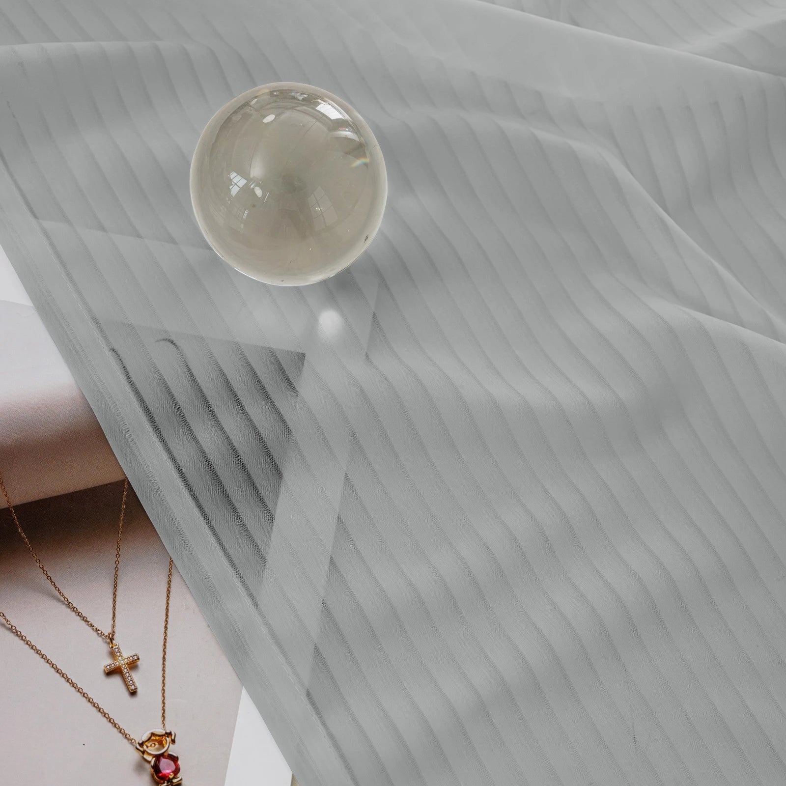 YSTYLE Tulle Blinds Light Transmission-Interior Curtains,2 pcs , Window Screen