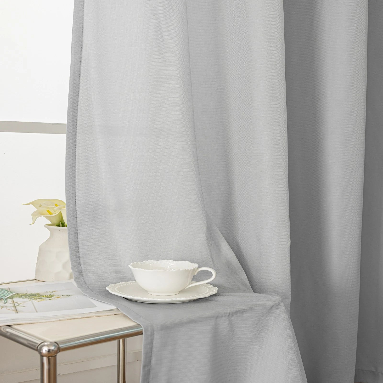 YSTYLE Tulle Illusion Veil Translucent - Interior Curtains,2 pcs , Window Screen