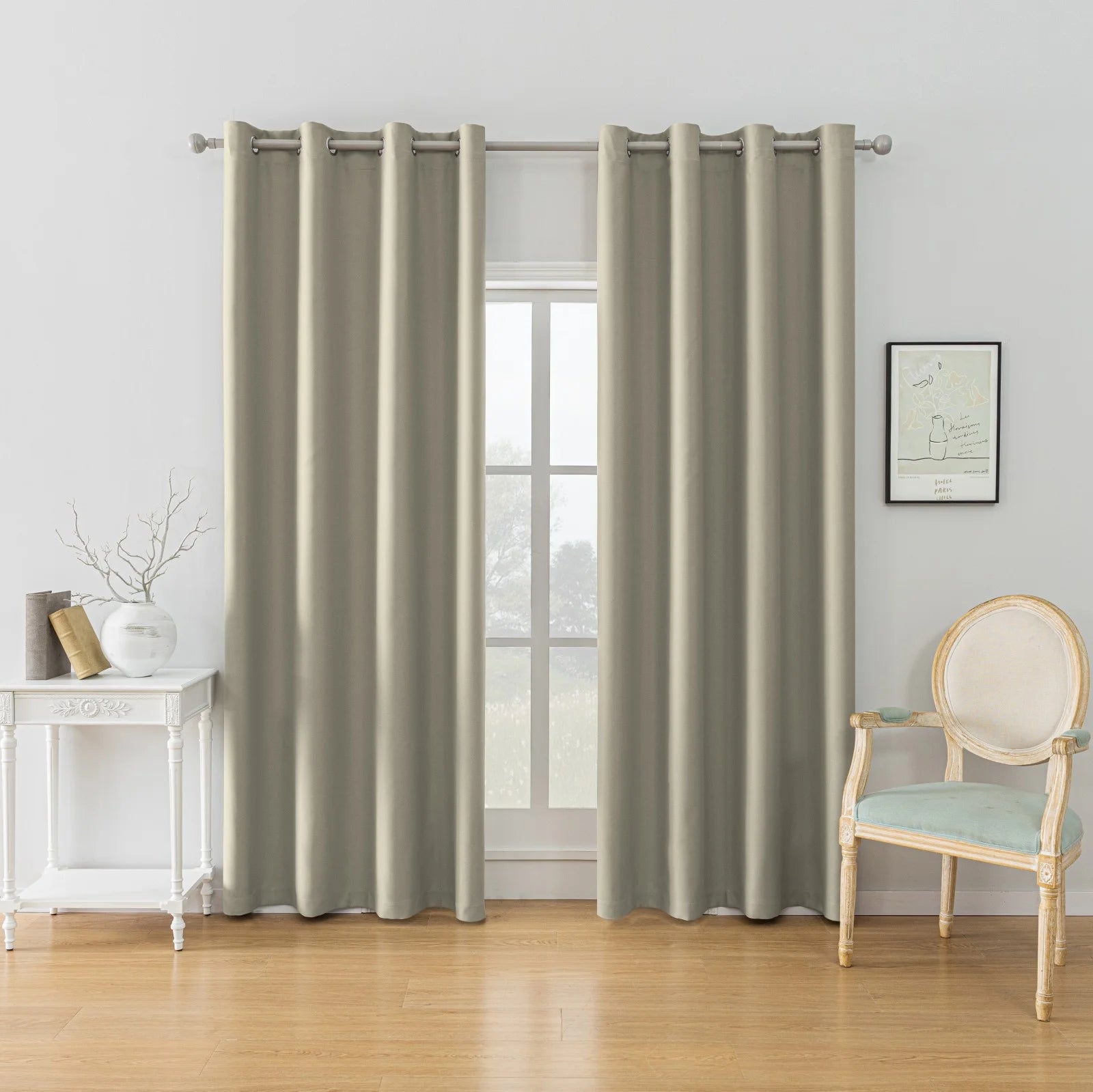 YSTYLE Blackout Curtains – 2 pcs, Thermal, Waterproof, Indoor/Outdoor Use