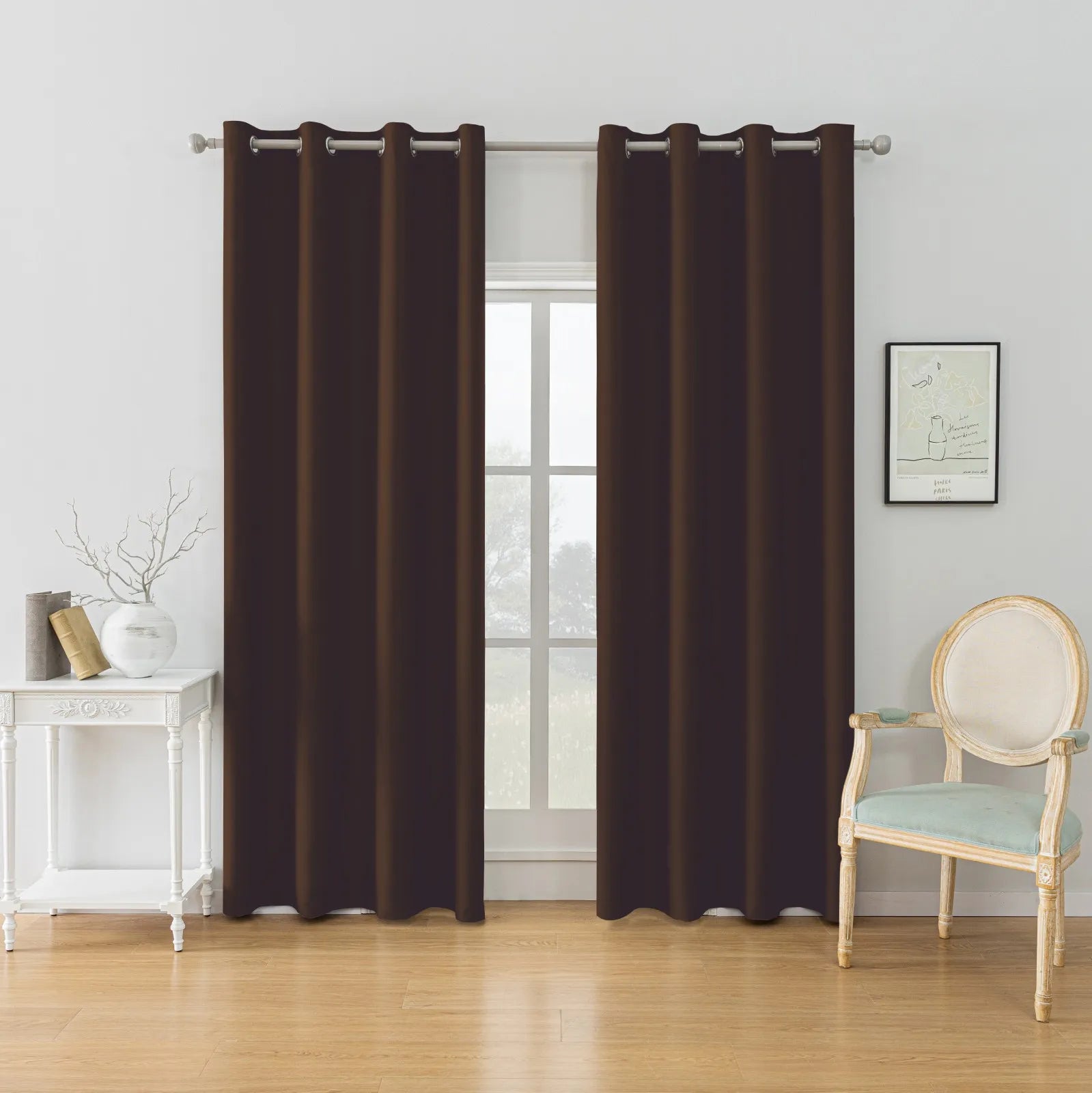 YSTYLE Blackout Curtains – 2 pcs, Thermal, Waterproof, Indoor/Outdoor Use