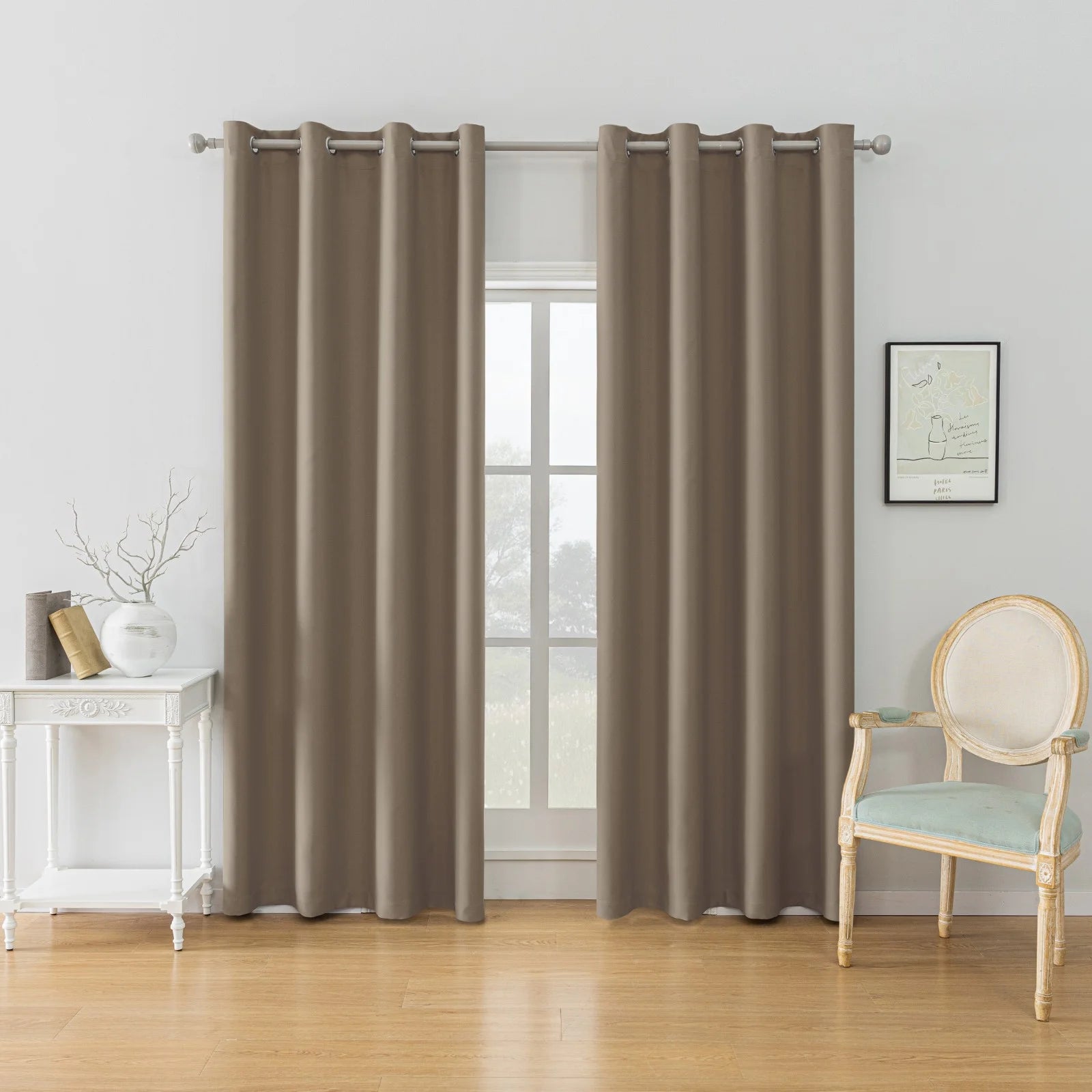 YSTYLE Blackout Curtains – 2 pcs, Thermal, Waterproof, Indoor/Outdoor Use