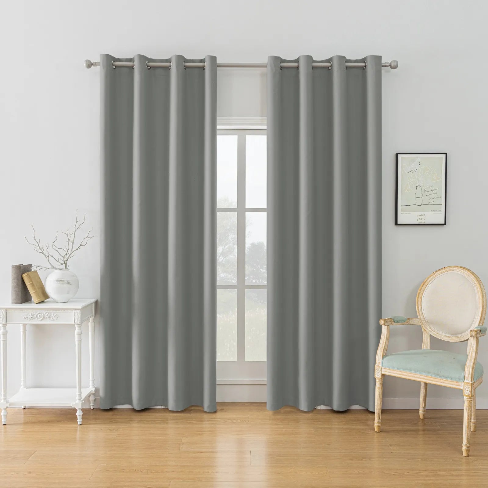 YSTYLE Blackout Curtains – 2 pcs, Thermal, Waterproof, Indoor/Outdoor Use